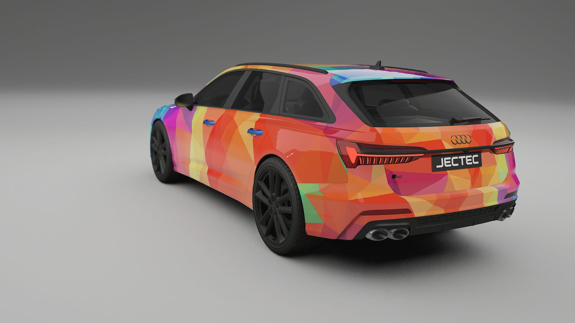 Audi S6 Avant prefacelift C8 VECTOR VIBE – Designový Wrap PPF Fólie na auto - tisknutelný polyuretan