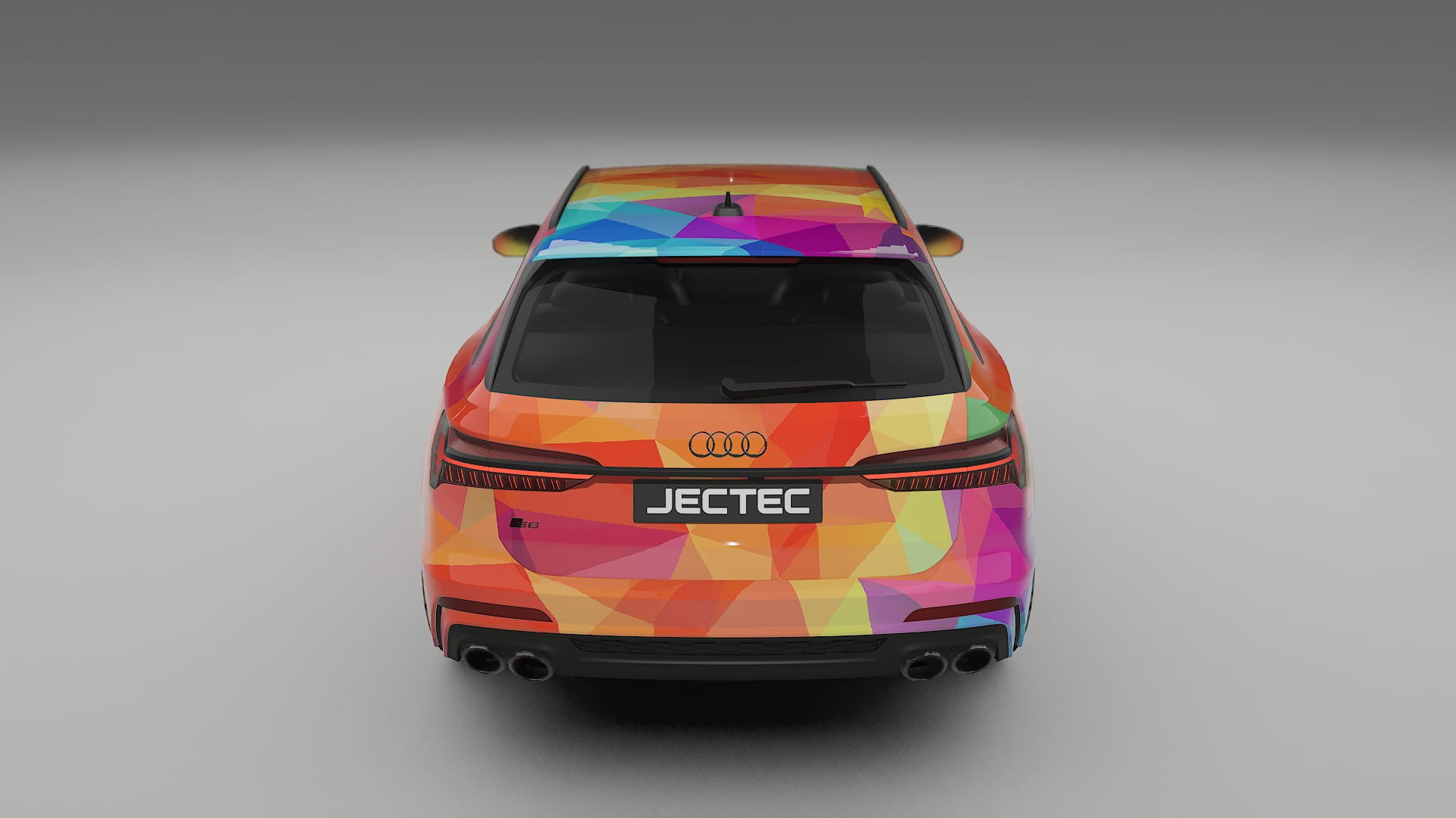 Audi S6 Avant prefacelift C8 VECTOR VIBE – Designový Wrap PPF Fólie na auto - tisknutelný polyuretan