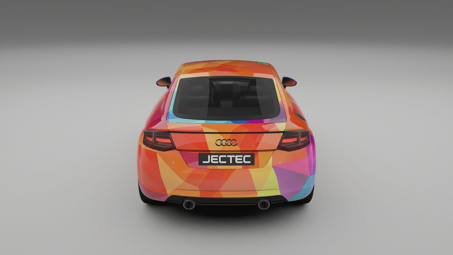 Audi TT Coupe 8S prefacelift VECTOR VIBE – Designový Wrap PPF Fólie na auto - tisknutelný polyuretan