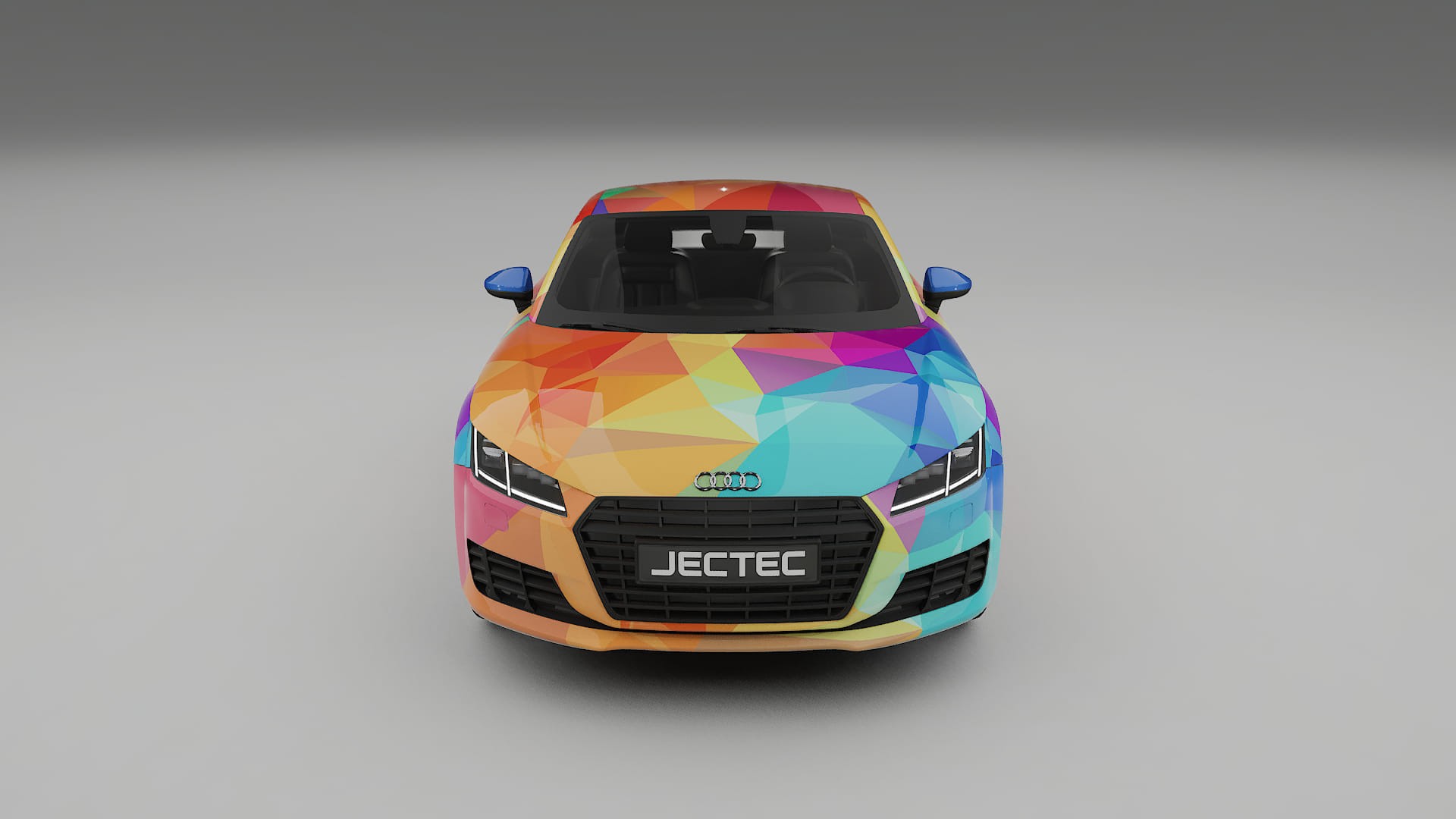 Audi TT Coupe 8S prefacelift VECTOR VIBE – Designový Wrap PPF Fólie na auto - tisknutelný polyuretan