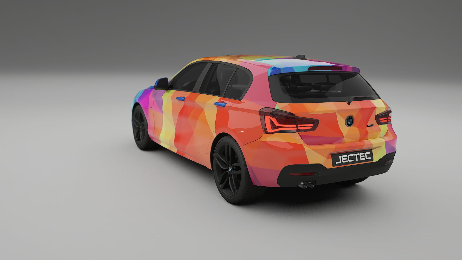 BMW 1 F20 facelift VECTOR VIBE – Designový Wrap PPF Fólie na auto - tisknutelný polyuretan