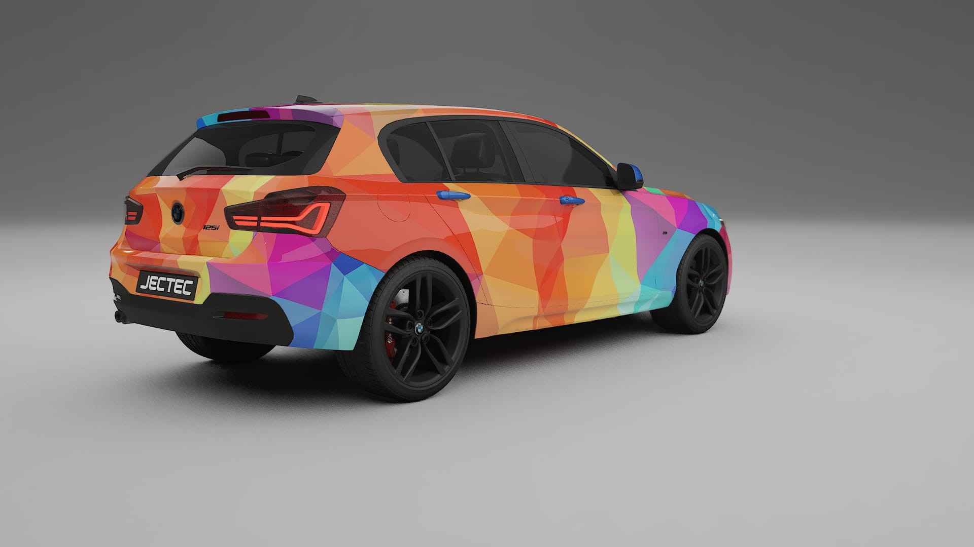 BMW 1 F20 facelift VECTOR VIBE – Designový Wrap PPF Fólie na auto - tisknutelný polyuretan