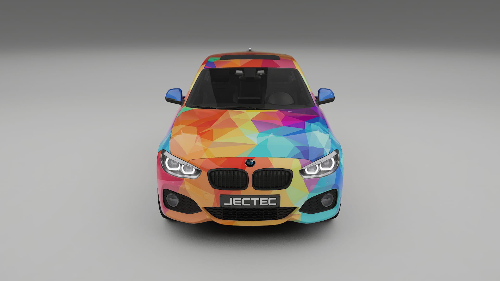 BMW 1 F20 facelift VECTOR VIBE – Designový Wrap PPF Fólie na auto - tisknutelný polyuretan