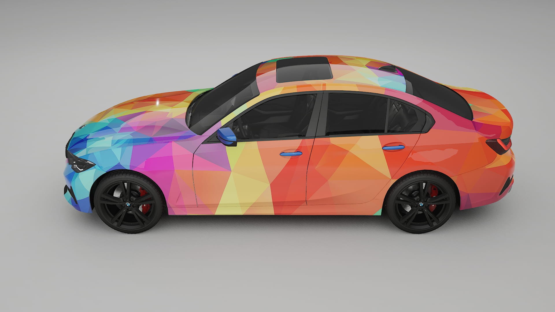 BMW 3 G20 prefacelift VECTOR VIBE – Designový Wrap PPF Fólie na auto - tisknutelný polyuretan
