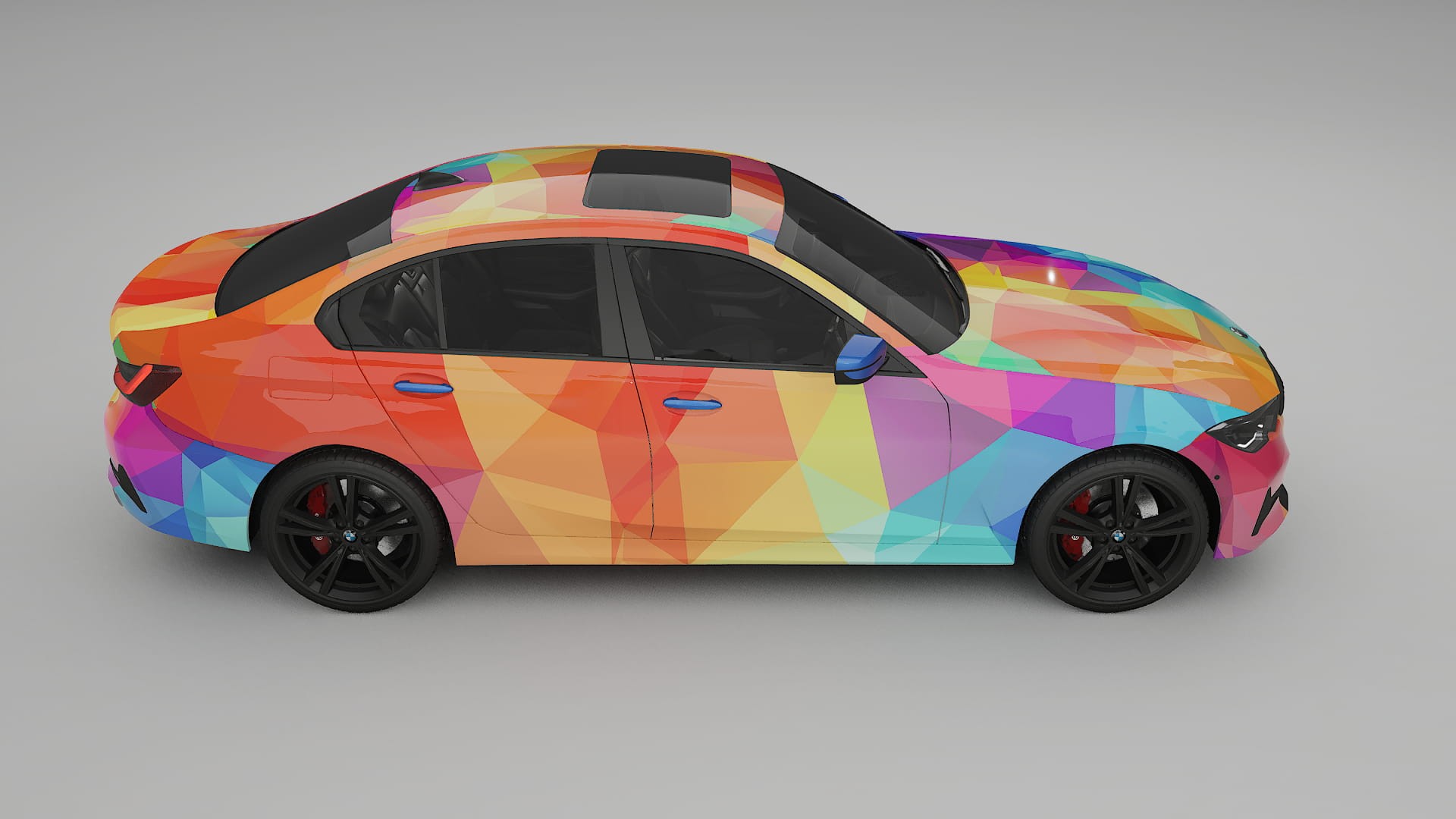 BMW 3 G20 prefacelift VECTOR VIBE – Designový Wrap PPF Fólie na auto - tisknutelný polyuretan