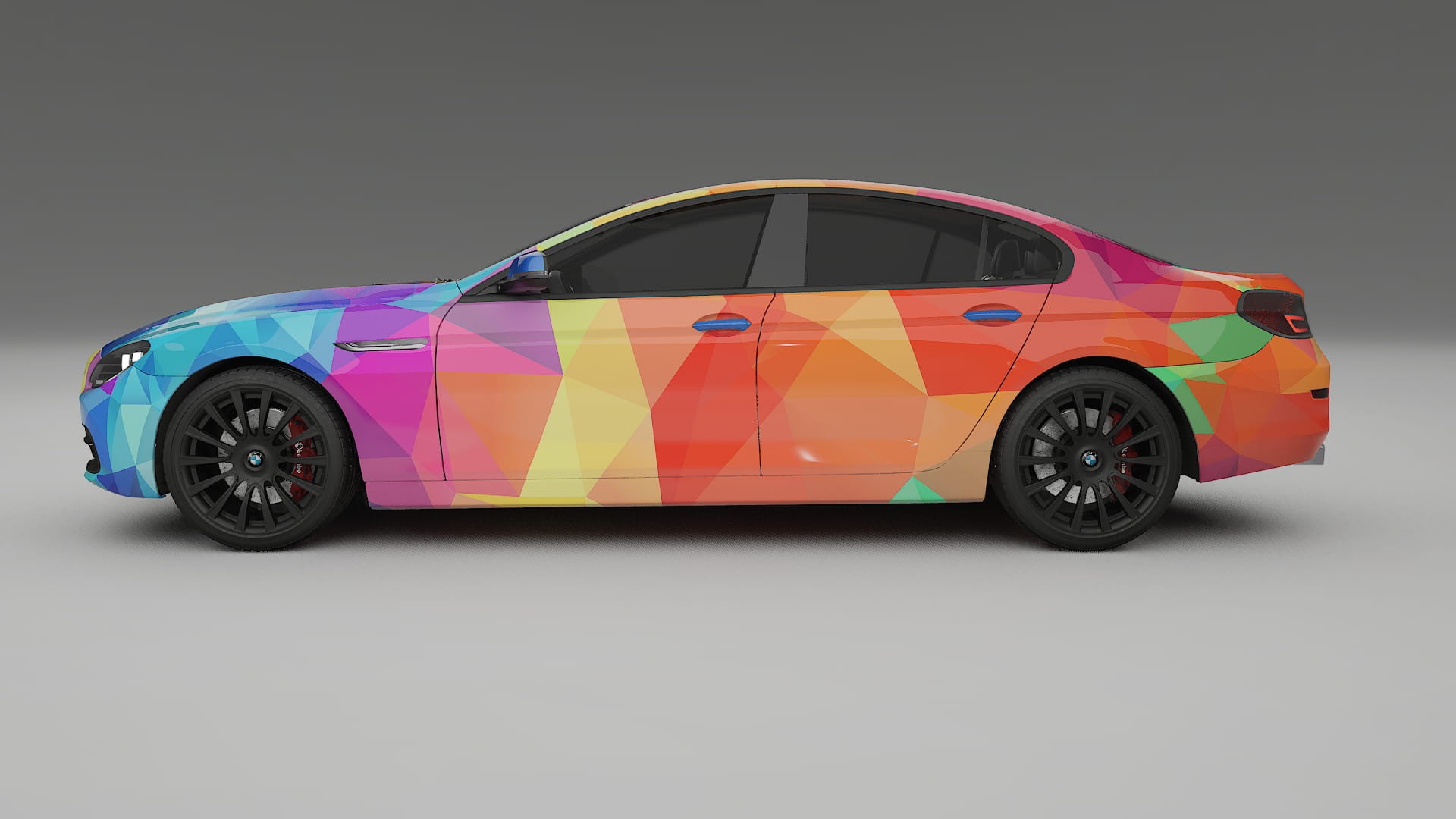 BMW 6 F06 VECTOR VIBE – Designový Wrap PPF Fólie na auto - tisknutelný polyuretan