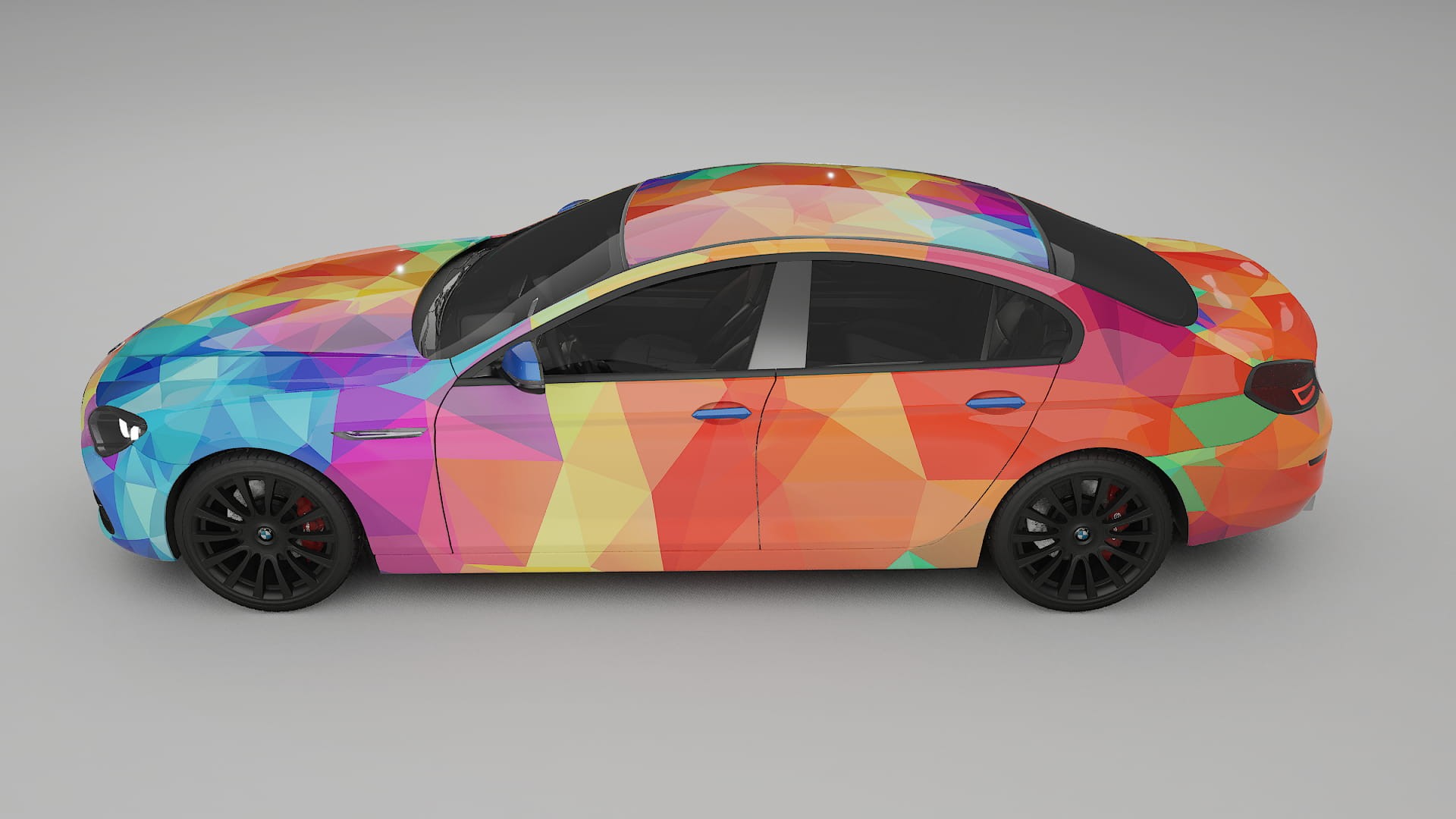BMW 6 F06 VECTOR VIBE – Designový Wrap PPF Fólie na auto - tisknutelný polyuretan