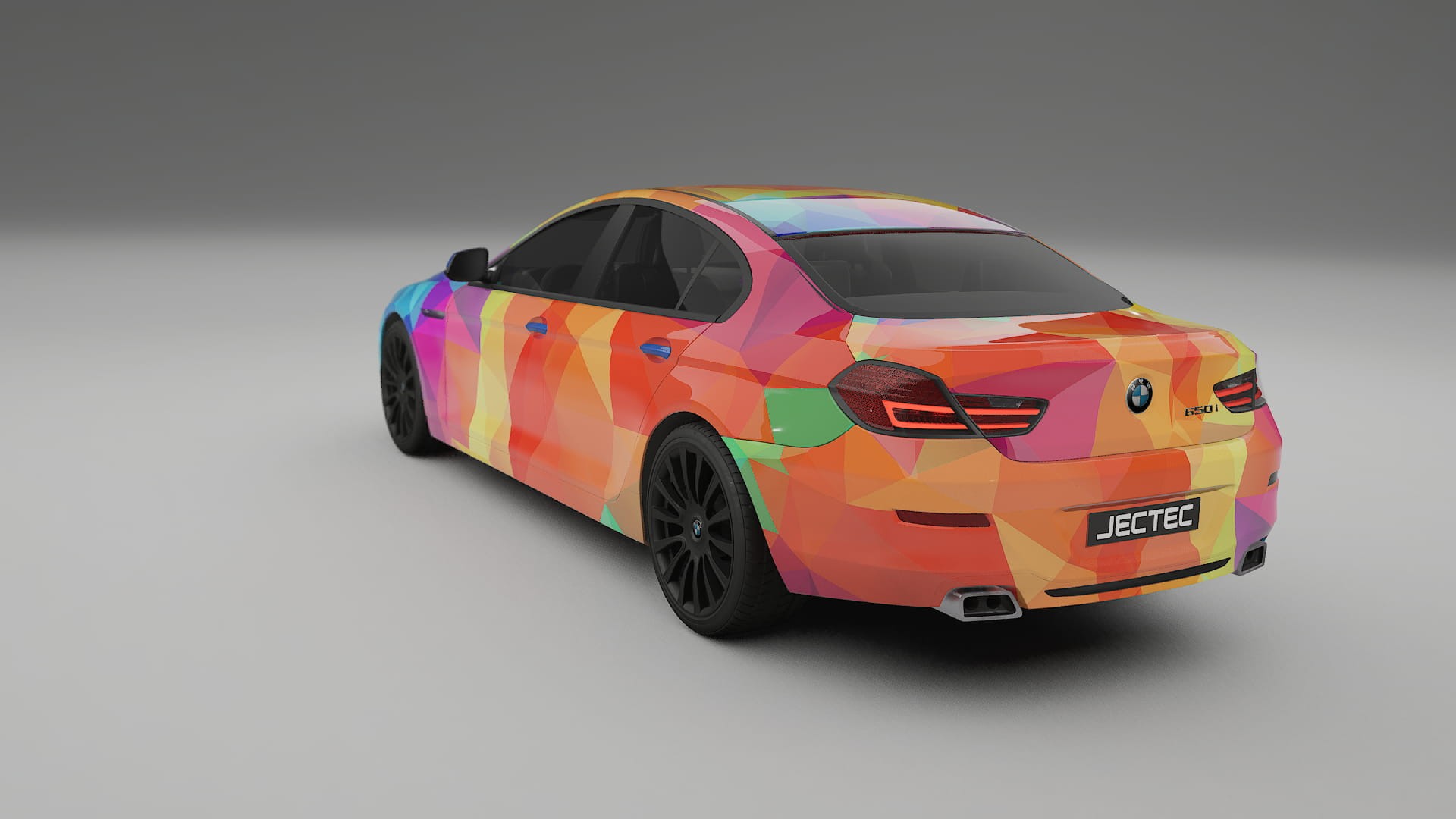 BMW 6 F06 VECTOR VIBE – Designový Wrap PPF Fólie na auto - tisknutelný polyuretan