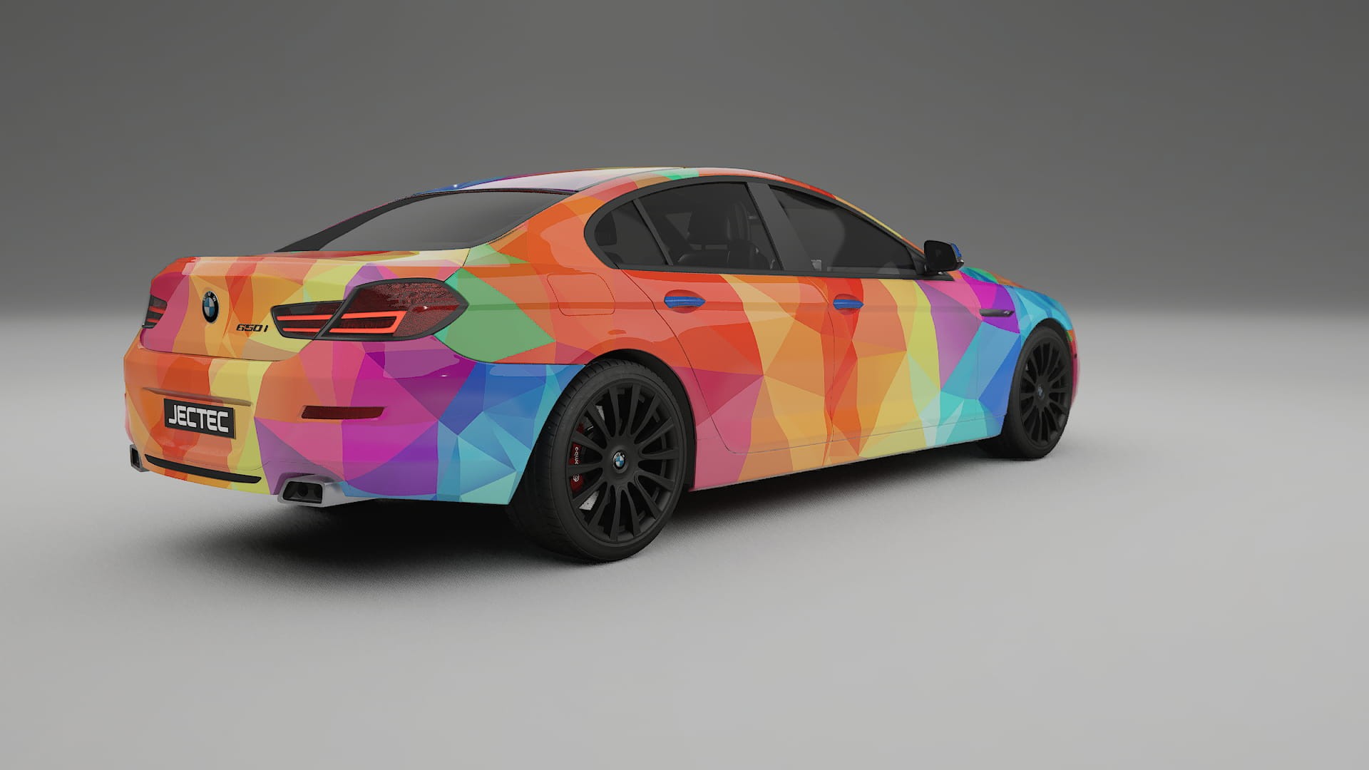 BMW 6 F06 VECTOR VIBE – Designový Wrap PPF Fólie na auto - tisknutelný polyuretan