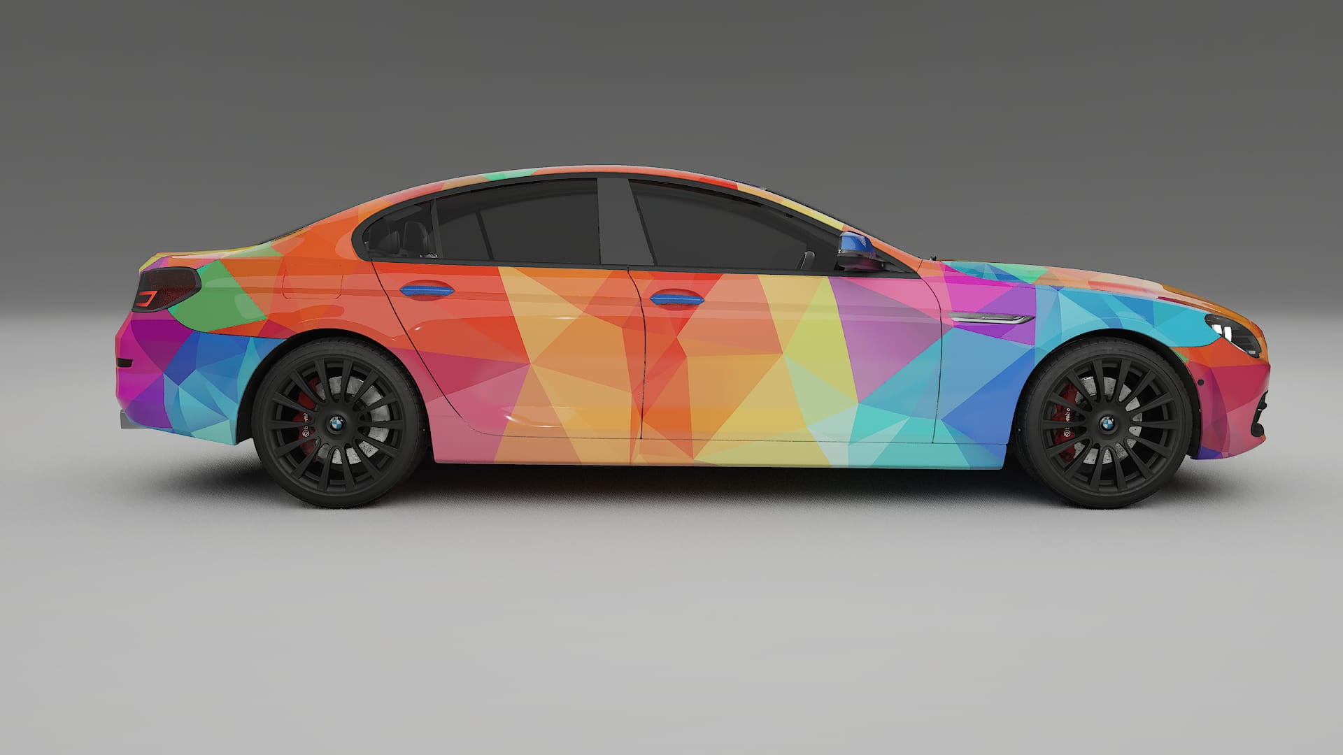 BMW 6 F06 VECTOR VIBE – Designový Wrap PPF Fólie na auto - tisknutelný polyuretan