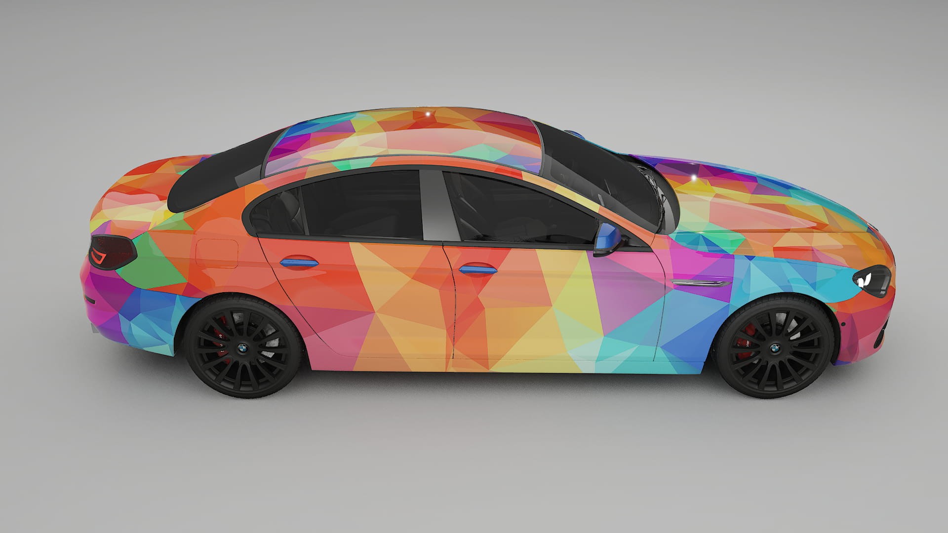 BMW 6 F06 VECTOR VIBE – Designový Wrap PPF Fólie na auto - tisknutelný polyuretan
