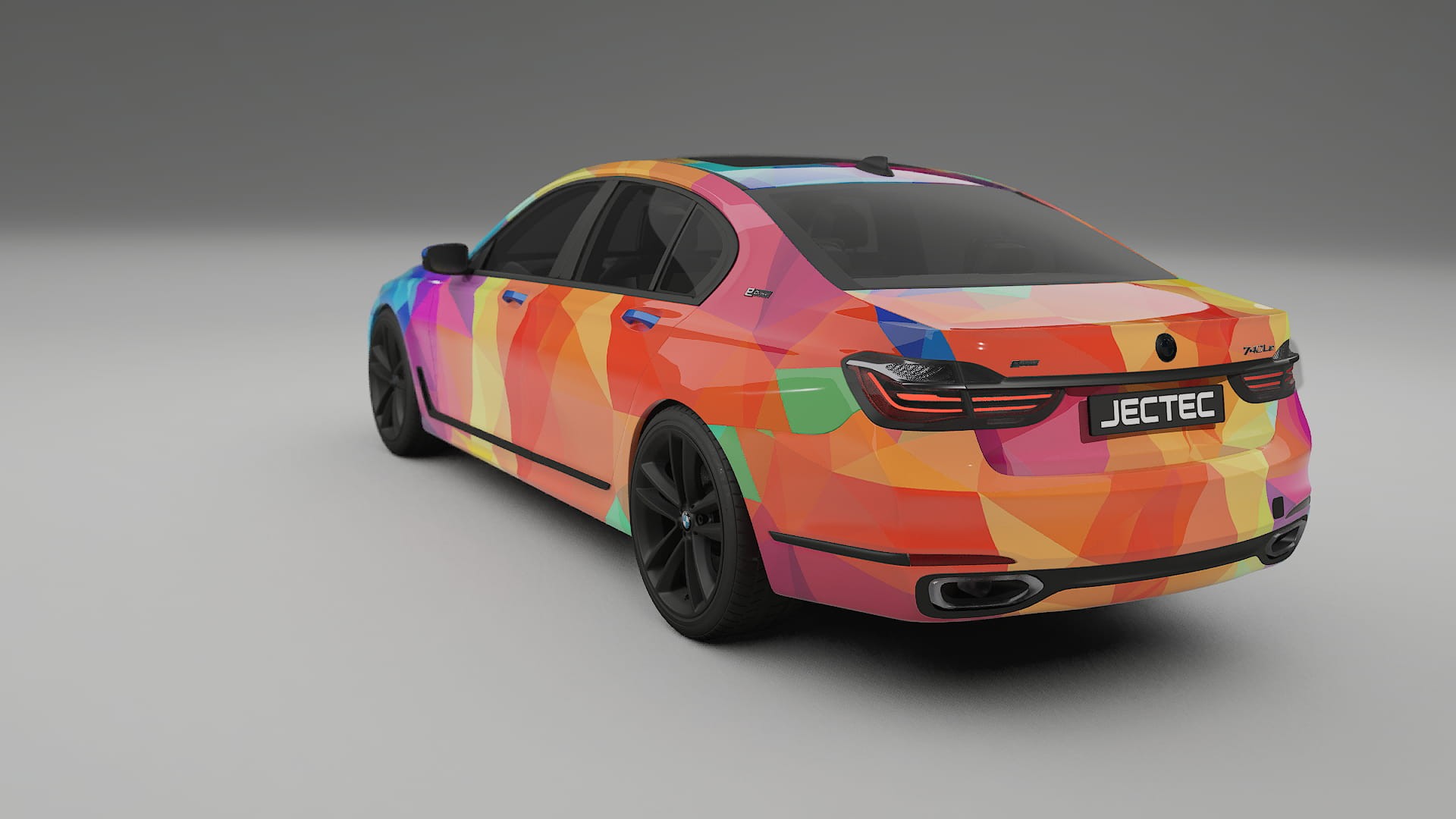 BMW 7 G11 G12 facelift VECTOR VIBE – Designový Wrap PPF Fólie na auto - tisknutelný polyuretan