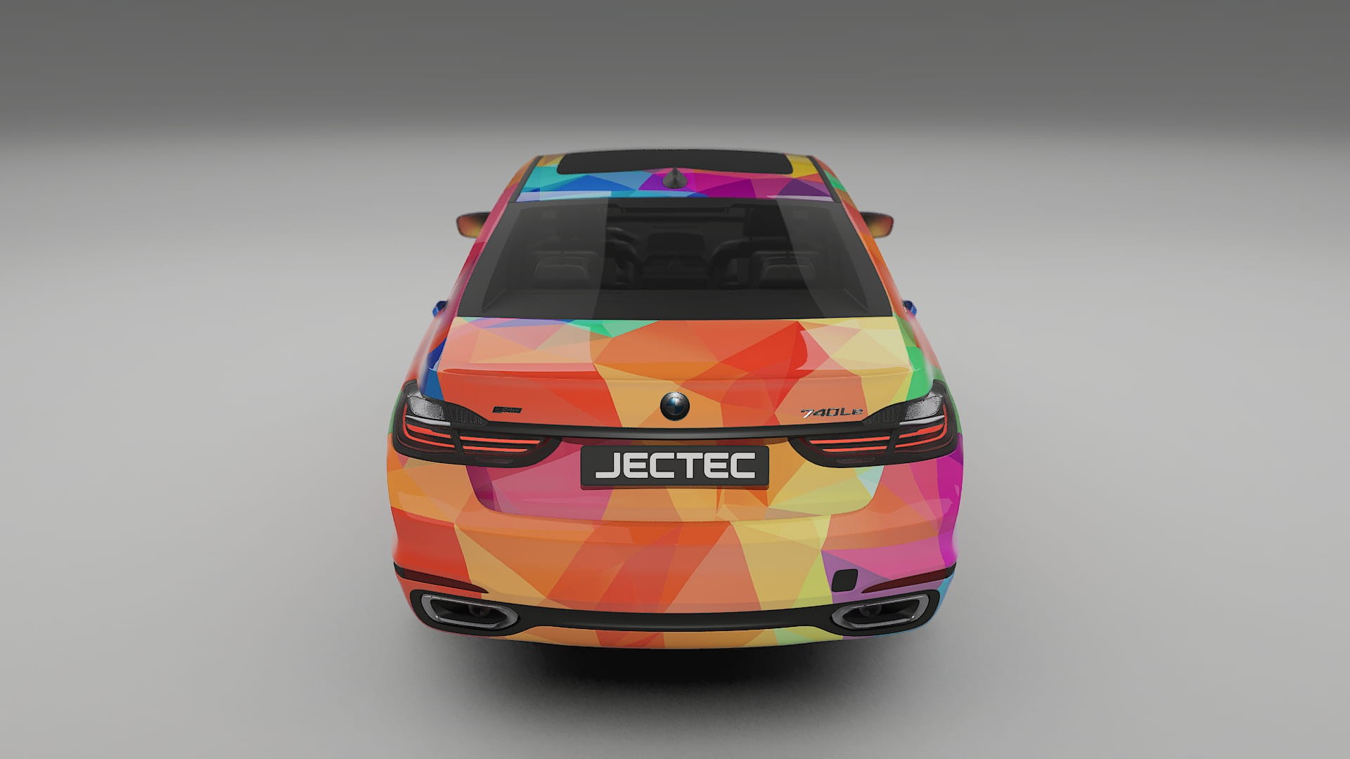 BMW 7 G11 G12 facelift VECTOR VIBE – Designový Wrap PPF Fólie na auto - tisknutelný polyuretan
