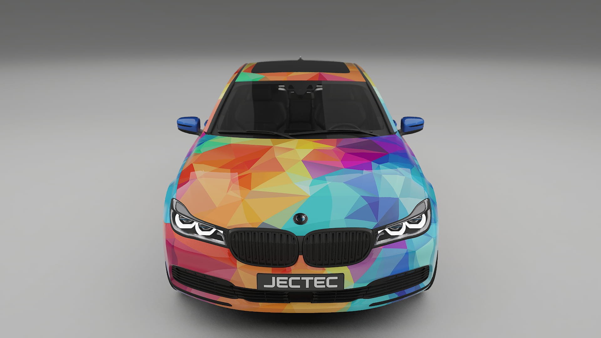 BMW 7 G11 G12 facelift VECTOR VIBE – Designový Wrap PPF Fólie na auto - tisknutelný polyuretan