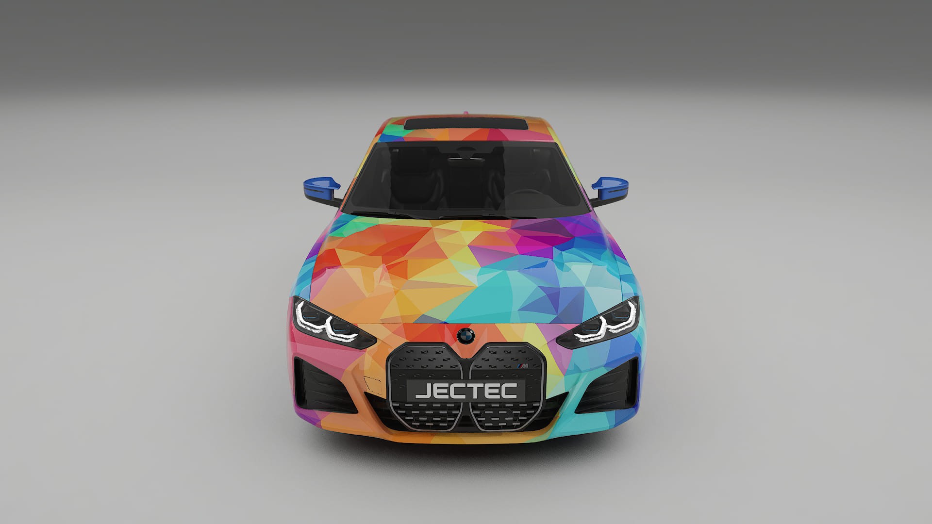 BMW I4 G26 M-Package VECTOR VIBE – Designový Wrap PPF Fólie na auto - tisknutelný polyuretan