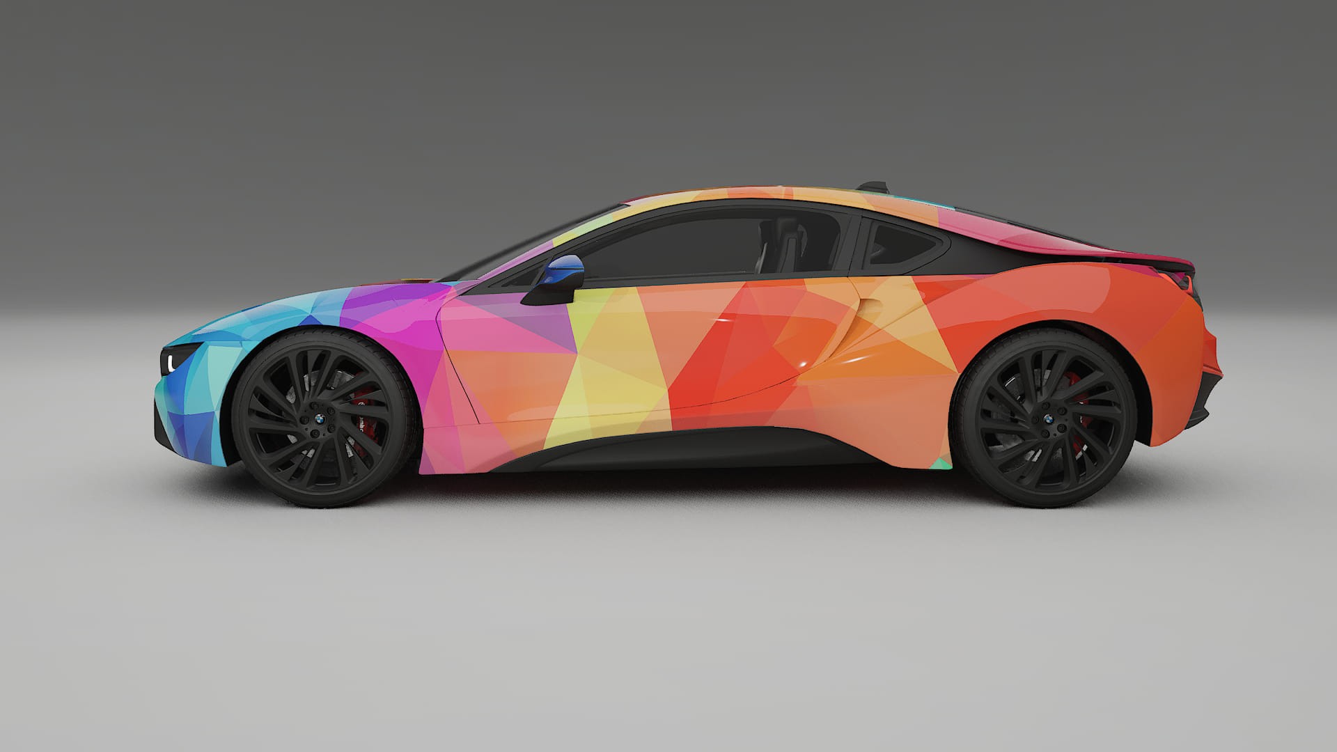 BMW I8 I12 VECTOR VIBE – Designový Wrap PPF Fólie na auto - tisknutelný polyuretan