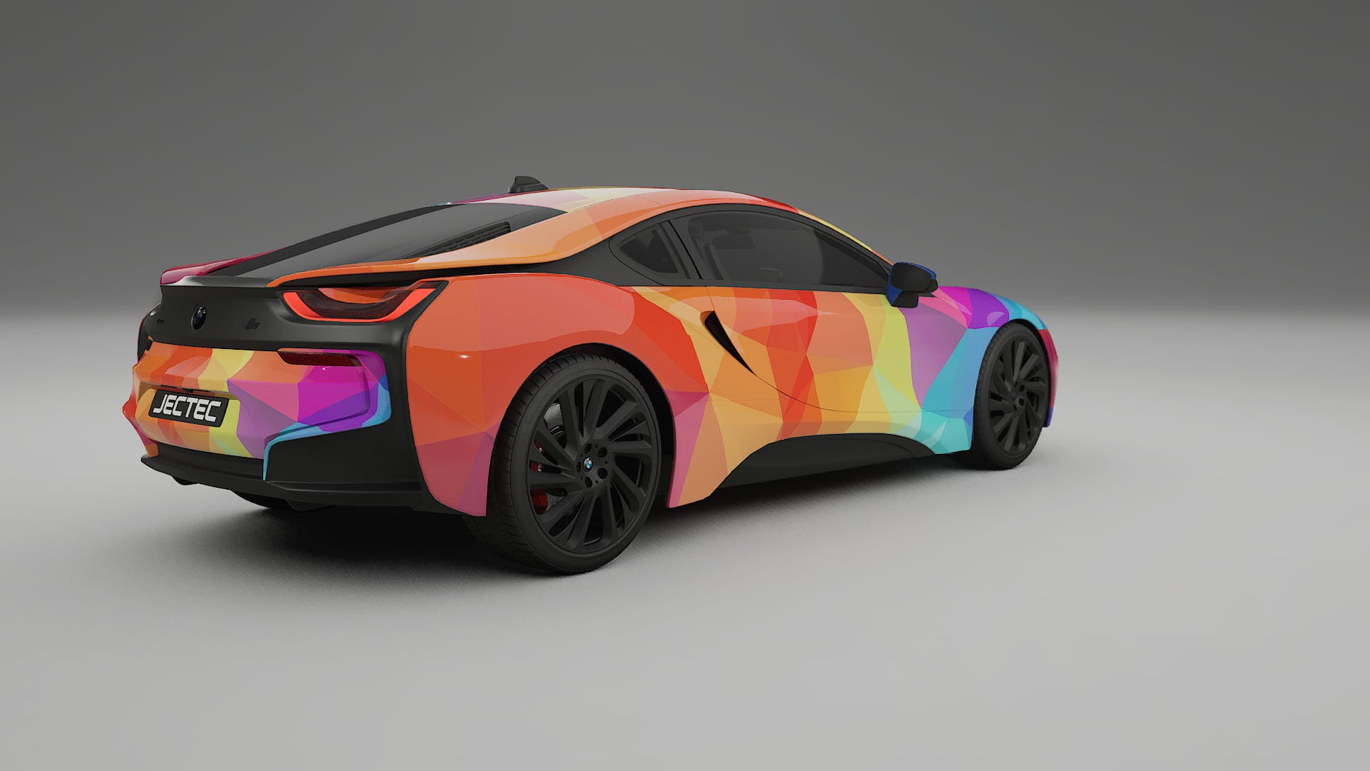 BMW I8 I12 VECTOR VIBE – Designový Wrap PPF Fólie na auto - tisknutelný polyuretan