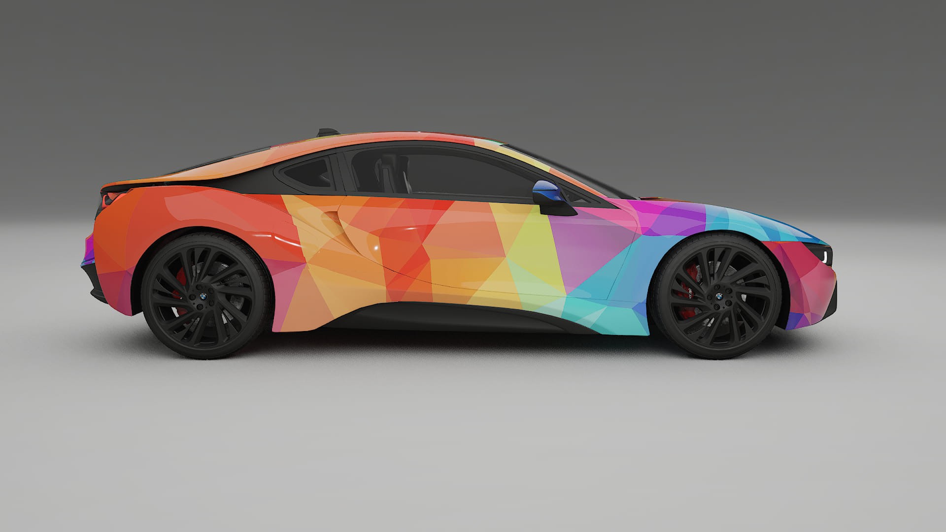 BMW I8 I12 VECTOR VIBE – Designový Wrap PPF Fólie na auto - tisknutelný polyuretan