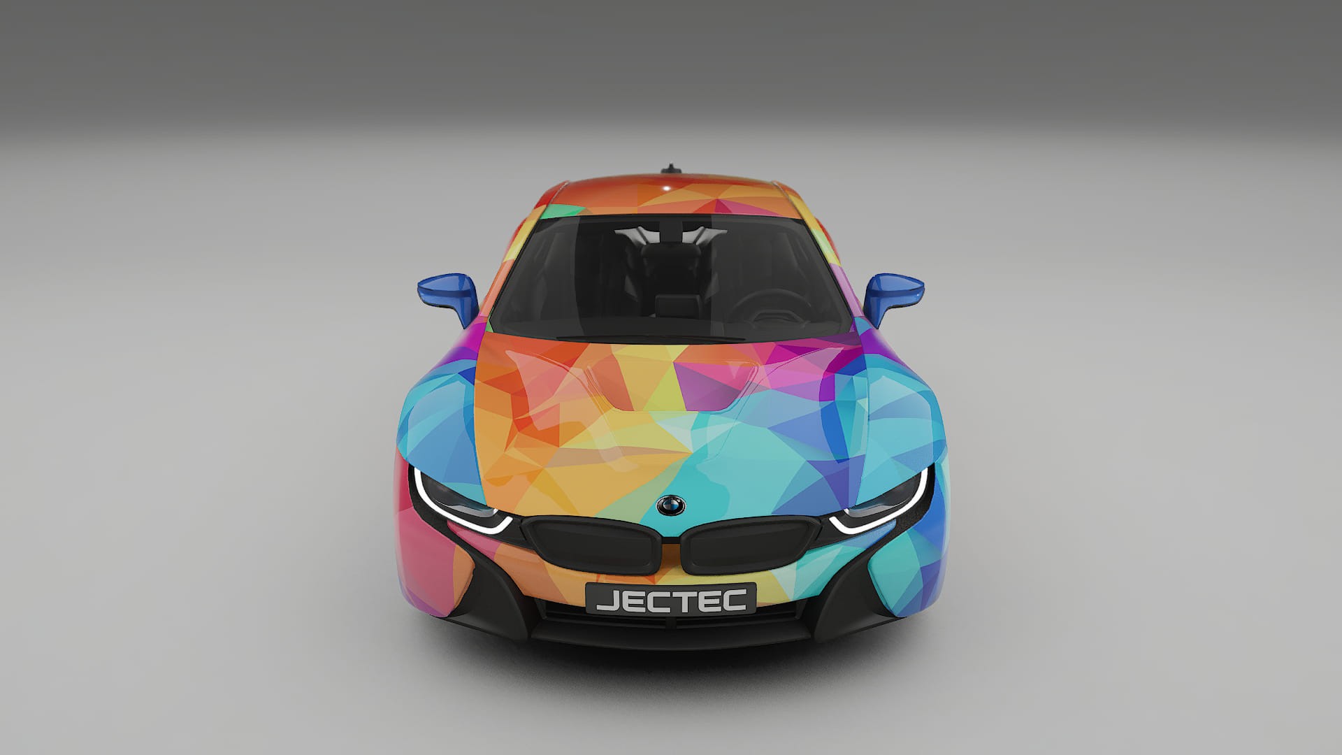 BMW I8 I12 VECTOR VIBE – Designový Wrap PPF Fólie na auto - tisknutelný polyuretan