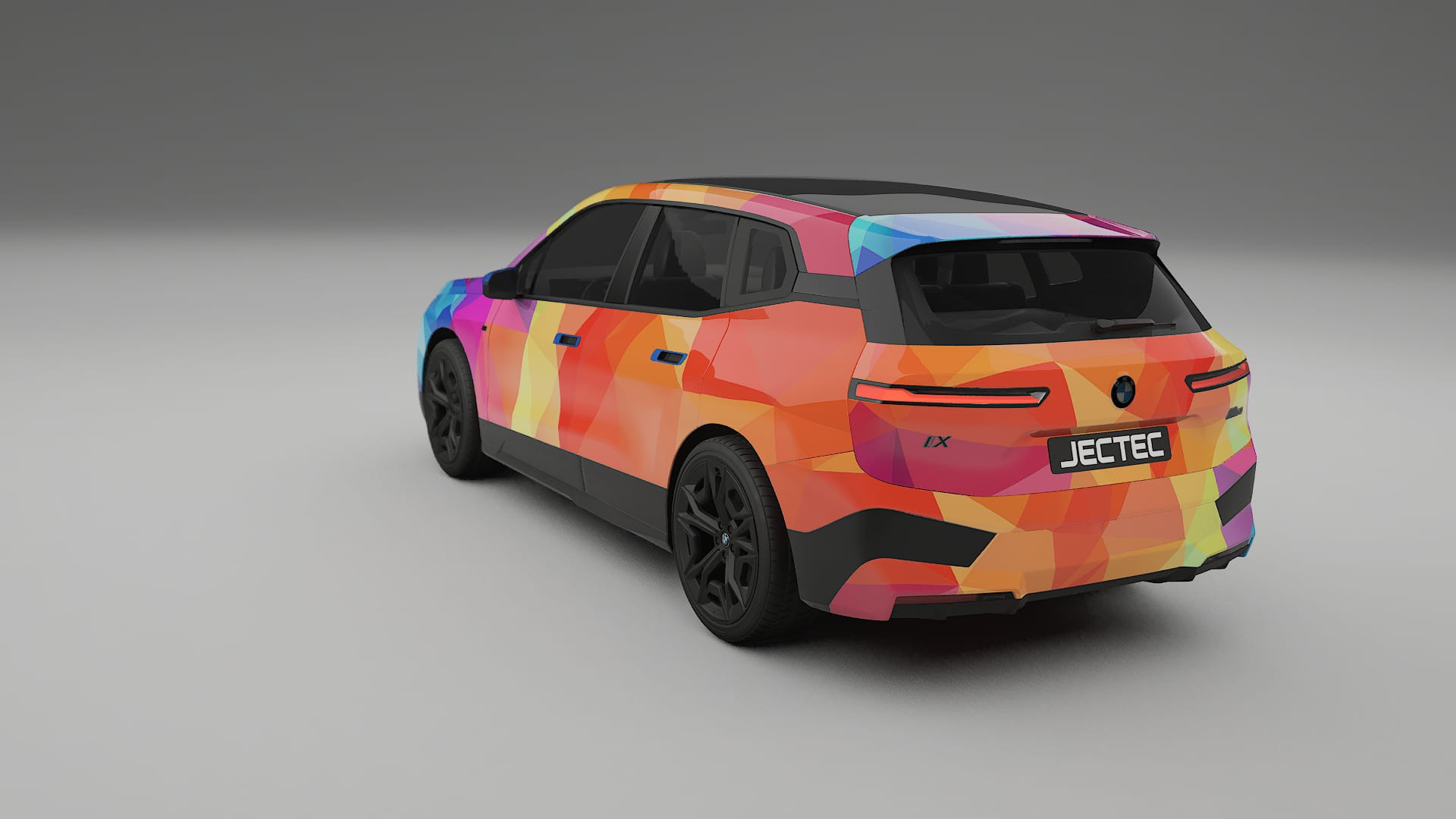 BMW iX M60 VECTOR VIBE – Designový Wrap PPF Fólie na auto - tisknutelný polyuretan
