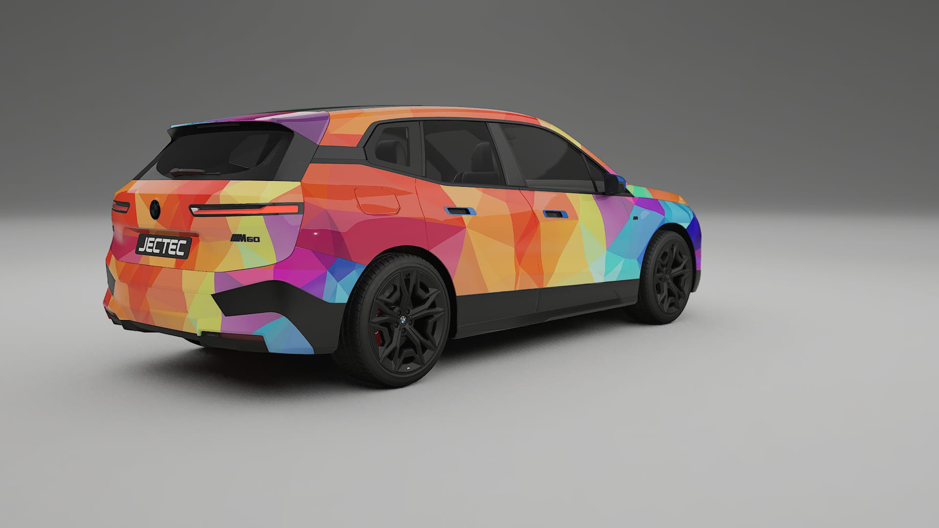 BMW iX M60 VECTOR VIBE – Designový Wrap PPF Fólie na auto - tisknutelný polyuretan