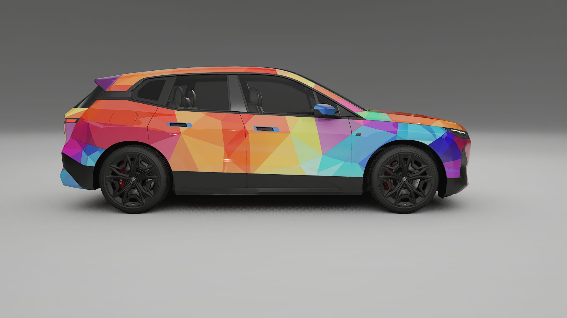 BMW iX M60 VECTOR VIBE – Designový Wrap PPF Fólie na auto - tisknutelný polyuretan