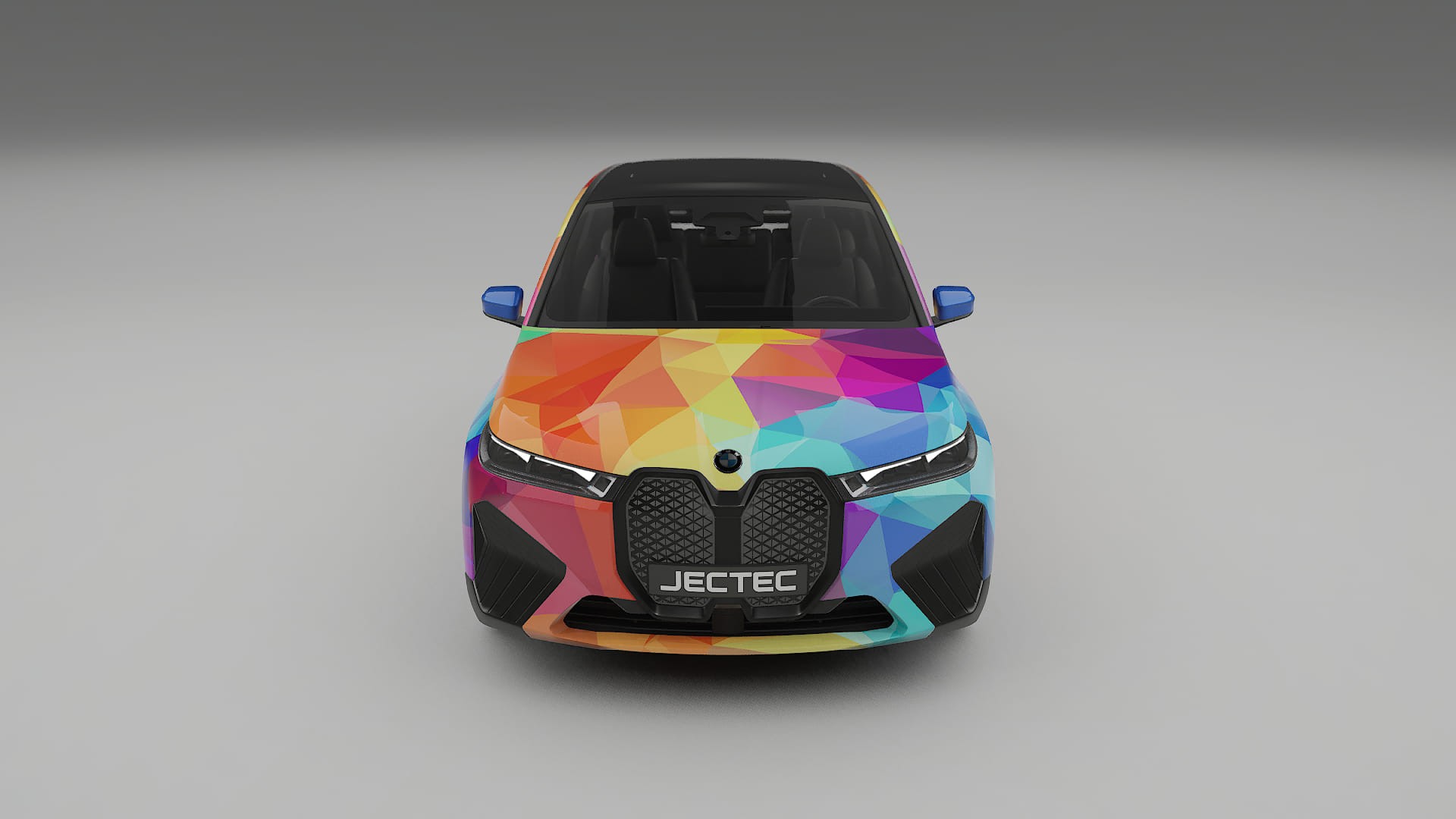 BMW iX M60 VECTOR VIBE – Designový Wrap PPF Fólie na auto - tisknutelný polyuretan