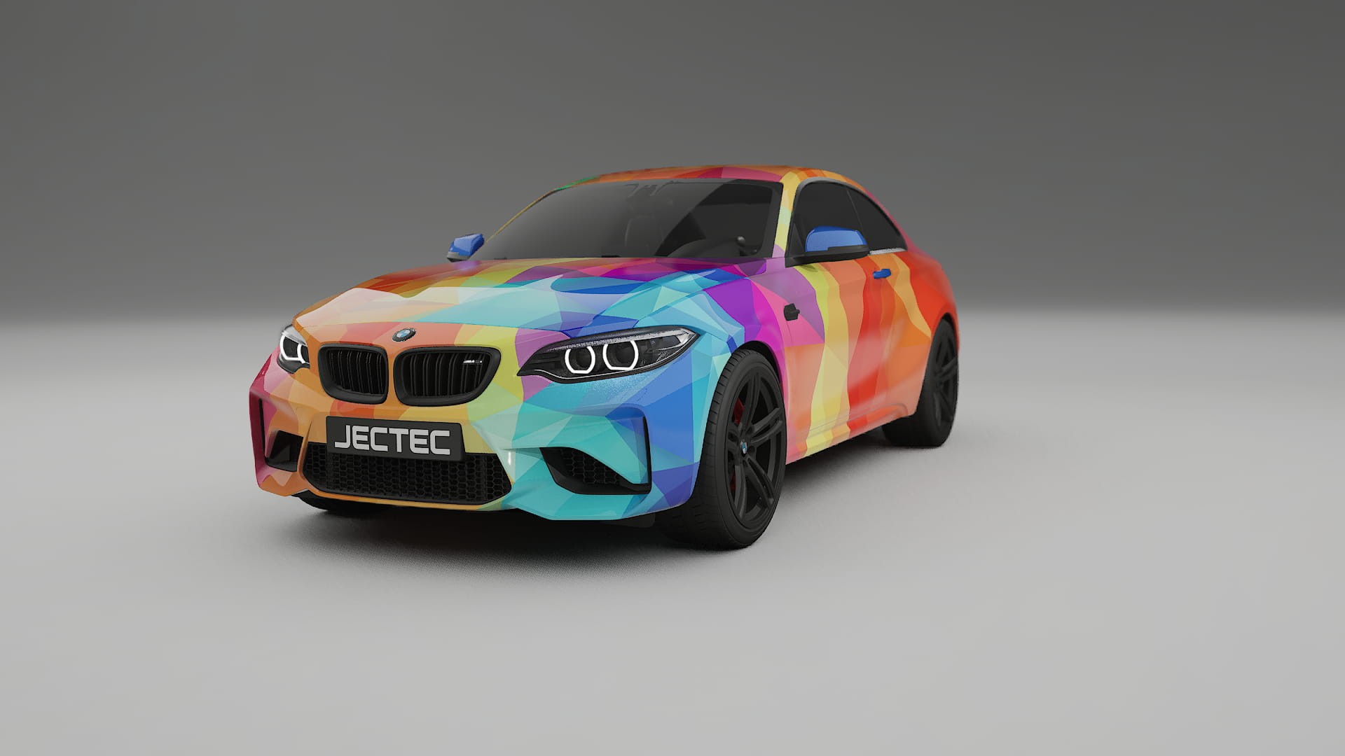 BMW M2 F87 facelift VECTOR VIBE – Designový Wrap PPF Fólie na auto - tisknutelný polyuretan