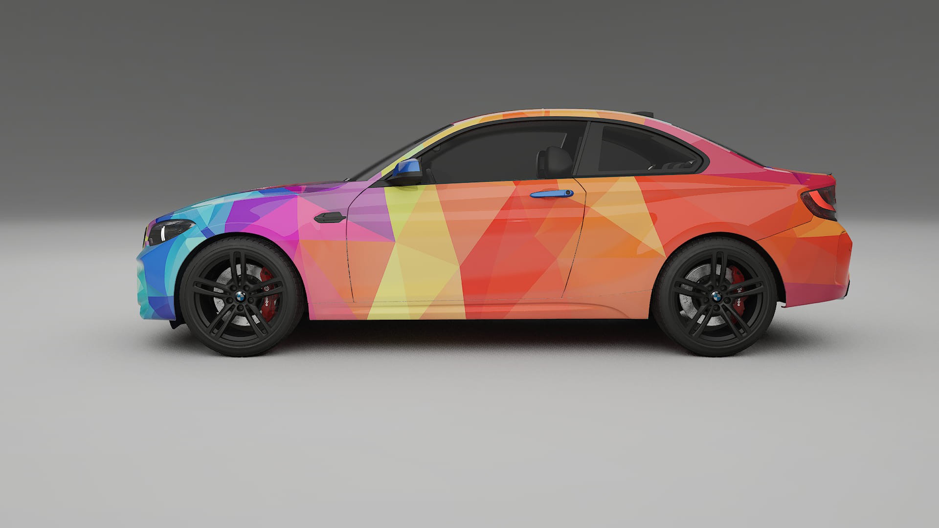 BMW M2 F87 facelift VECTOR VIBE – Designový Wrap PPF Fólie na auto - tisknutelný polyuretan