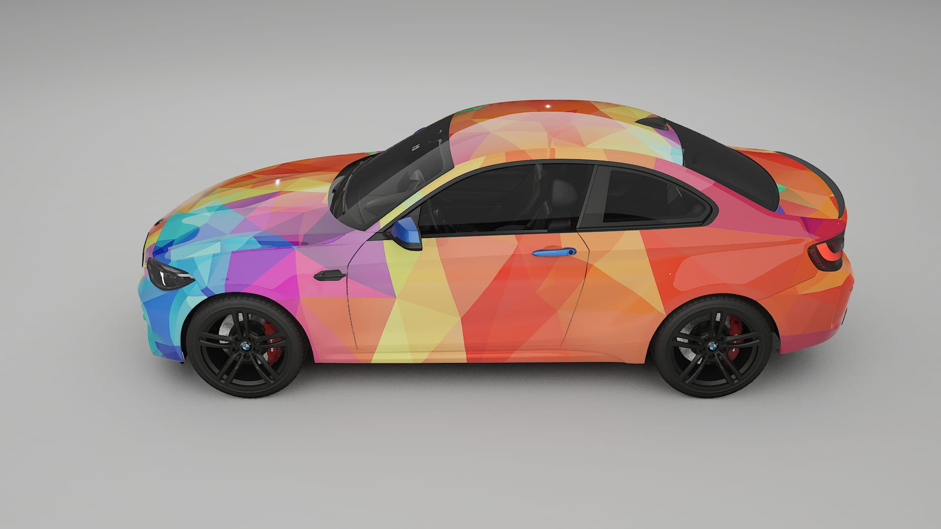 BMW M2 F87 facelift VECTOR VIBE – Designový Wrap PPF Fólie na auto - tisknutelný polyuretan
