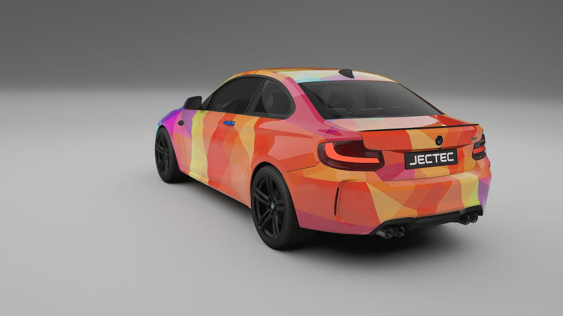 BMW M2 F87 facelift VECTOR VIBE – Designový Wrap PPF Fólie na auto - tisknutelný polyuretan