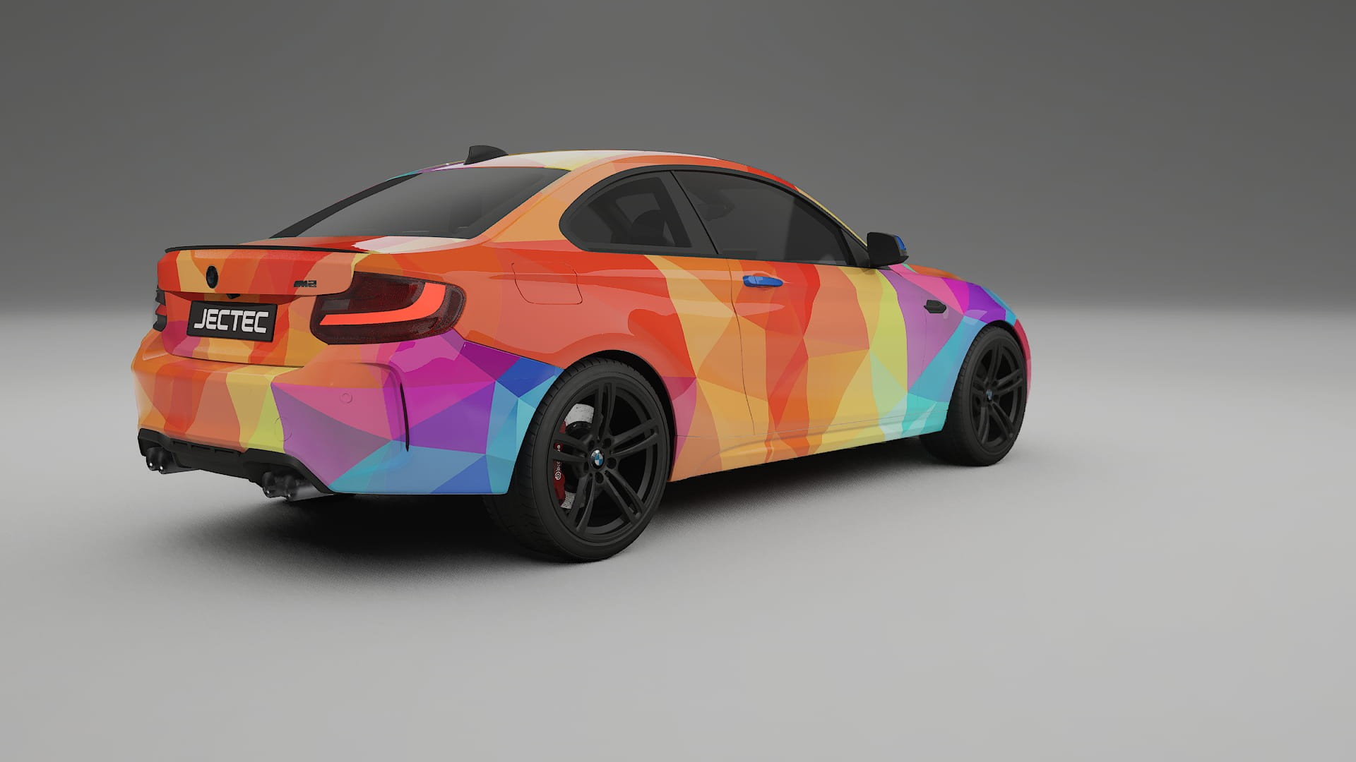 BMW M2 F87 facelift VECTOR VIBE – Designový Wrap PPF Fólie na auto - tisknutelný polyuretan