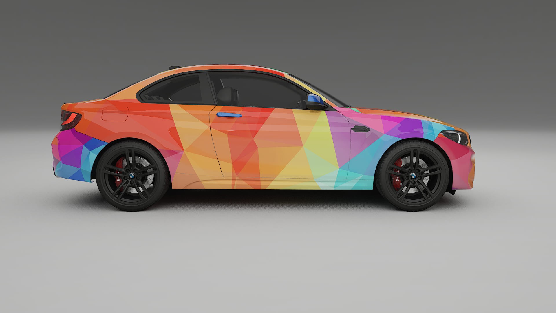 BMW M2 F87 facelift VECTOR VIBE – Designový Wrap PPF Fólie na auto - tisknutelný polyuretan