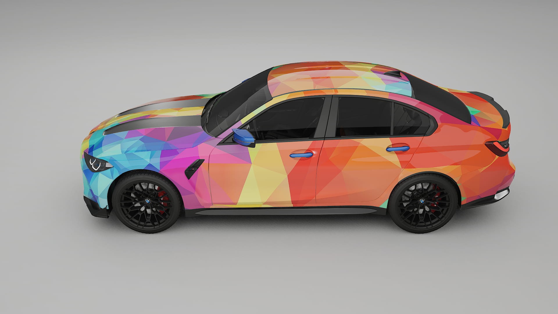 BMW M3 G80 Competition CS VECTOR VIBE – Designový Wrap PPF Fólie na auto - tisknutelný polyuretan