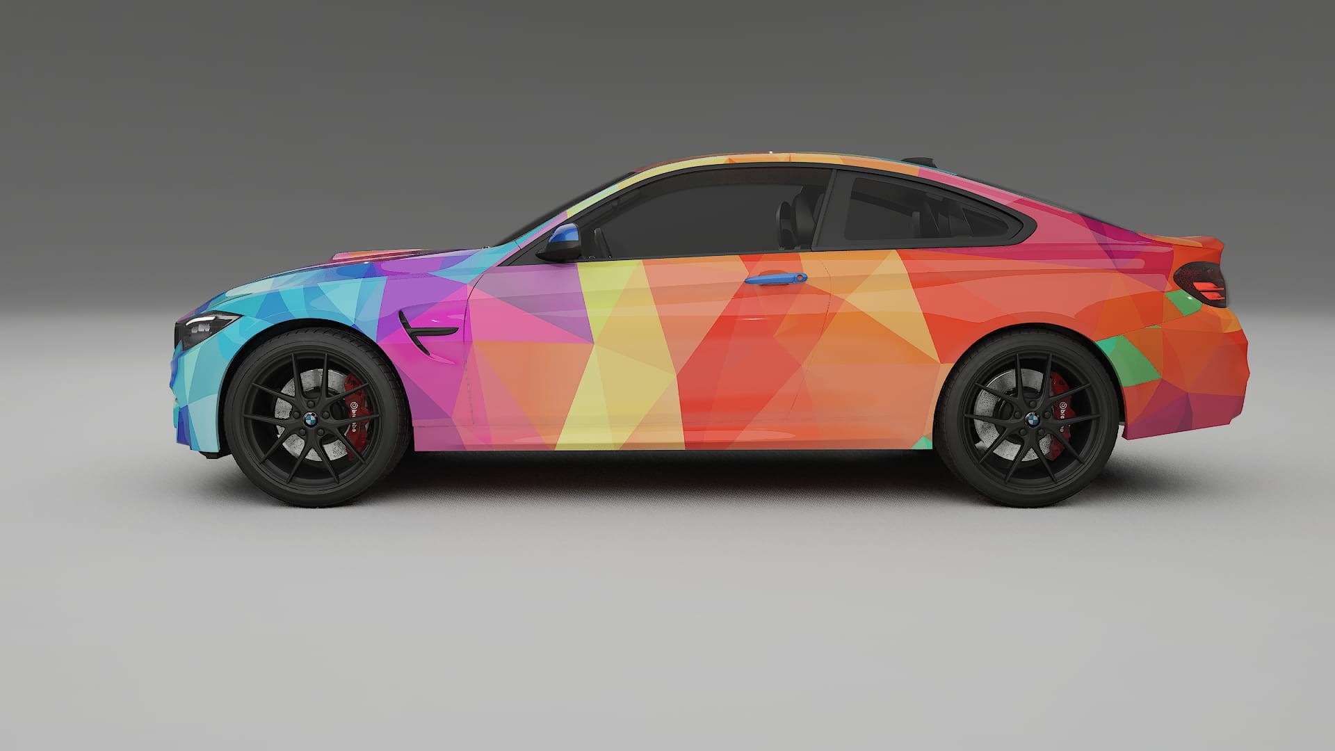 BMW M4 F82 VECTOR VIBE – Designový Wrap PPF Fólie na auto - tisknutelný polyuretan