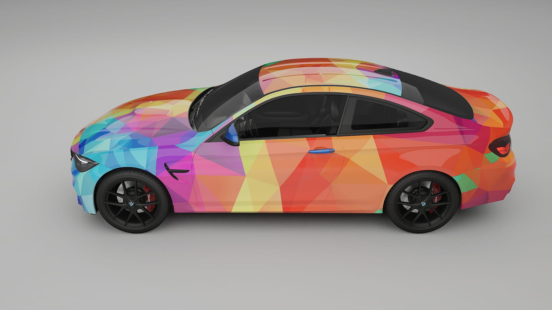 BMW M4 F82 VECTOR VIBE – Designový Wrap PPF Fólie na auto - tisknutelný polyuretan