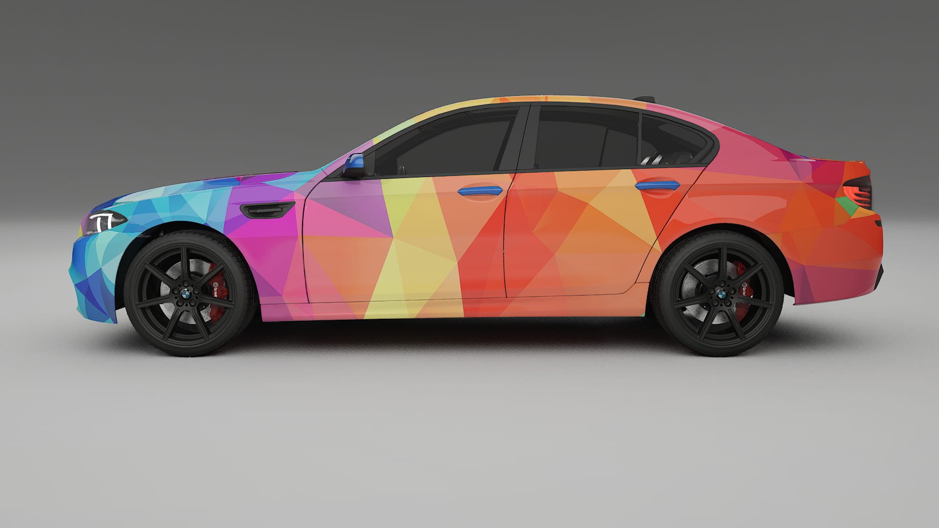 BMW M5 F10 VECTOR VIBE – Designový Wrap PPF Fólie na auto - tisknutelný polyuretan