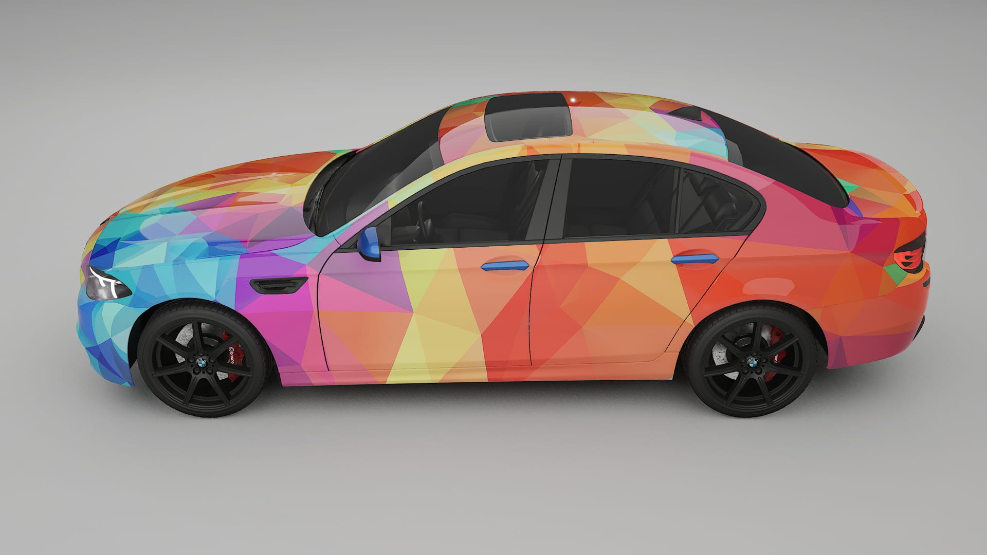 BMW M5 F10 VECTOR VIBE – Designový Wrap PPF Fólie na auto - tisknutelný polyuretan
