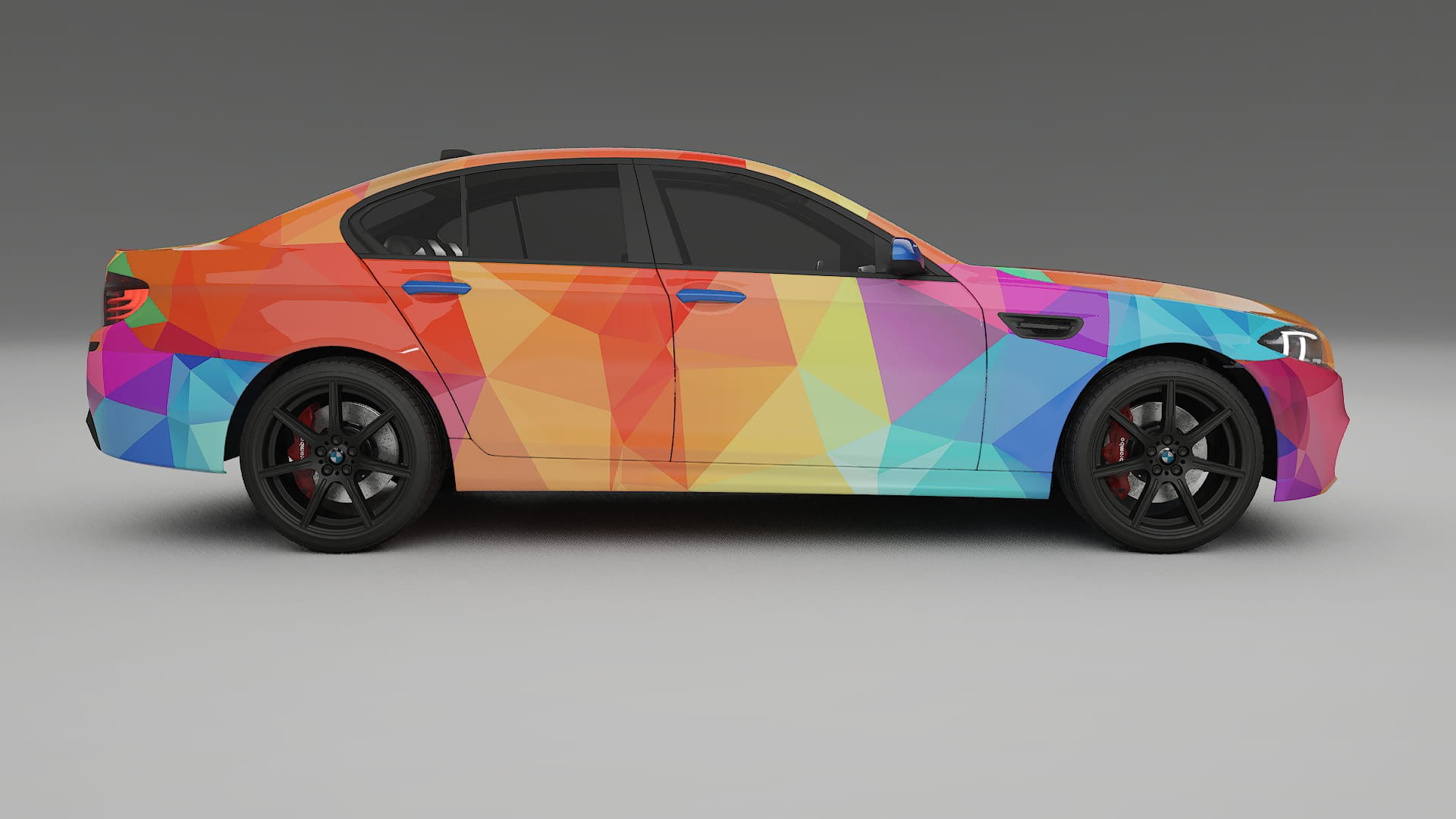 BMW M5 F10 VECTOR VIBE – Designový Wrap PPF Fólie na auto - tisknutelný polyuretan