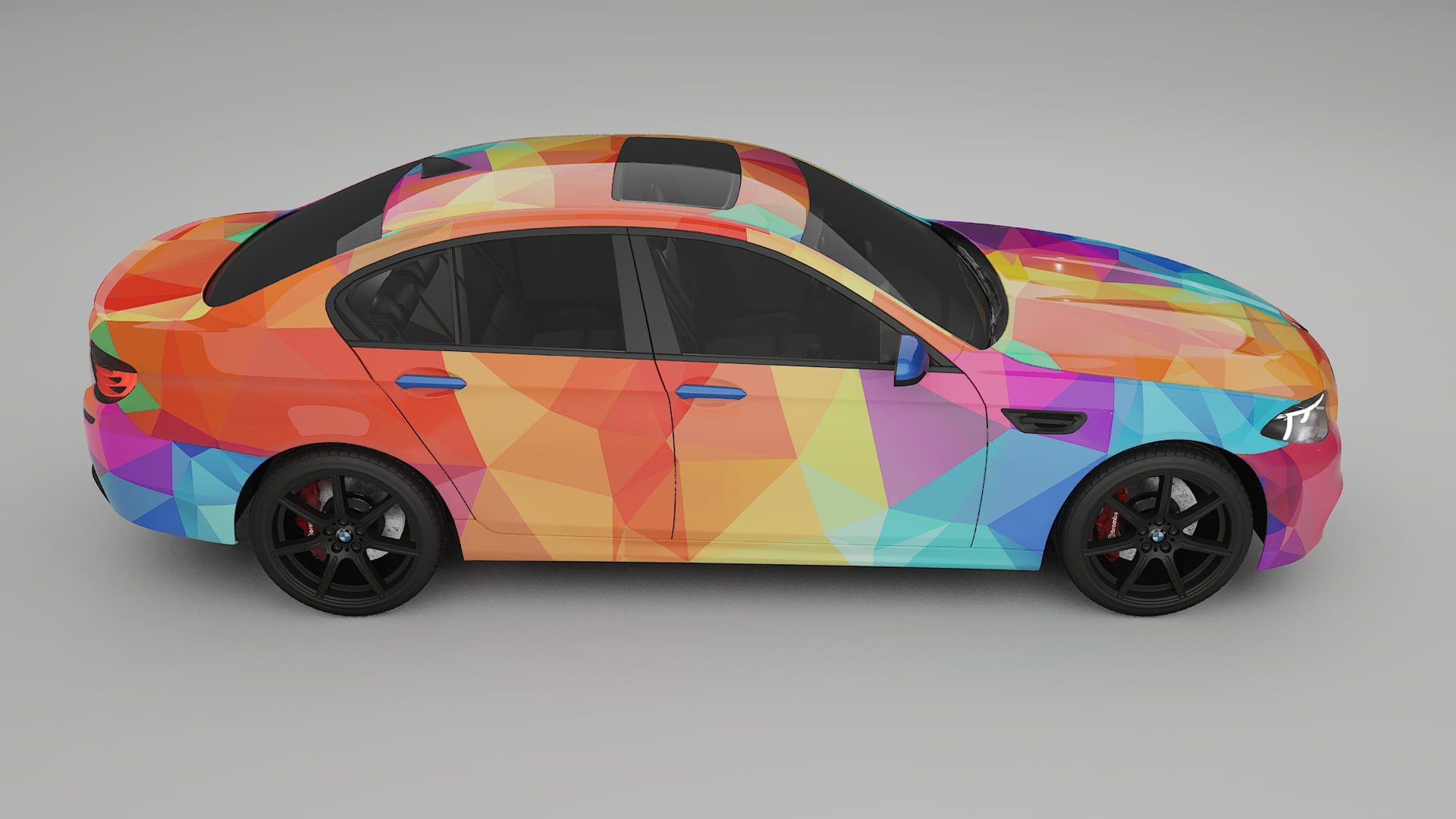 BMW M5 F10 VECTOR VIBE – Designový Wrap PPF Fólie na auto - tisknutelný polyuretan