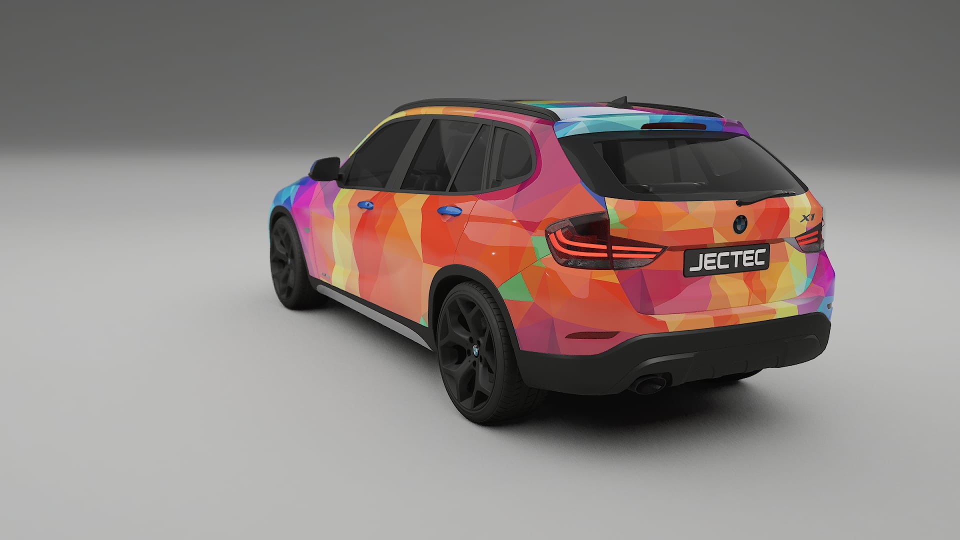 BMW X1 E84 VECTOR VIBE – Designový Wrap PPF Fólie na auto - tisknutelný polyuretan