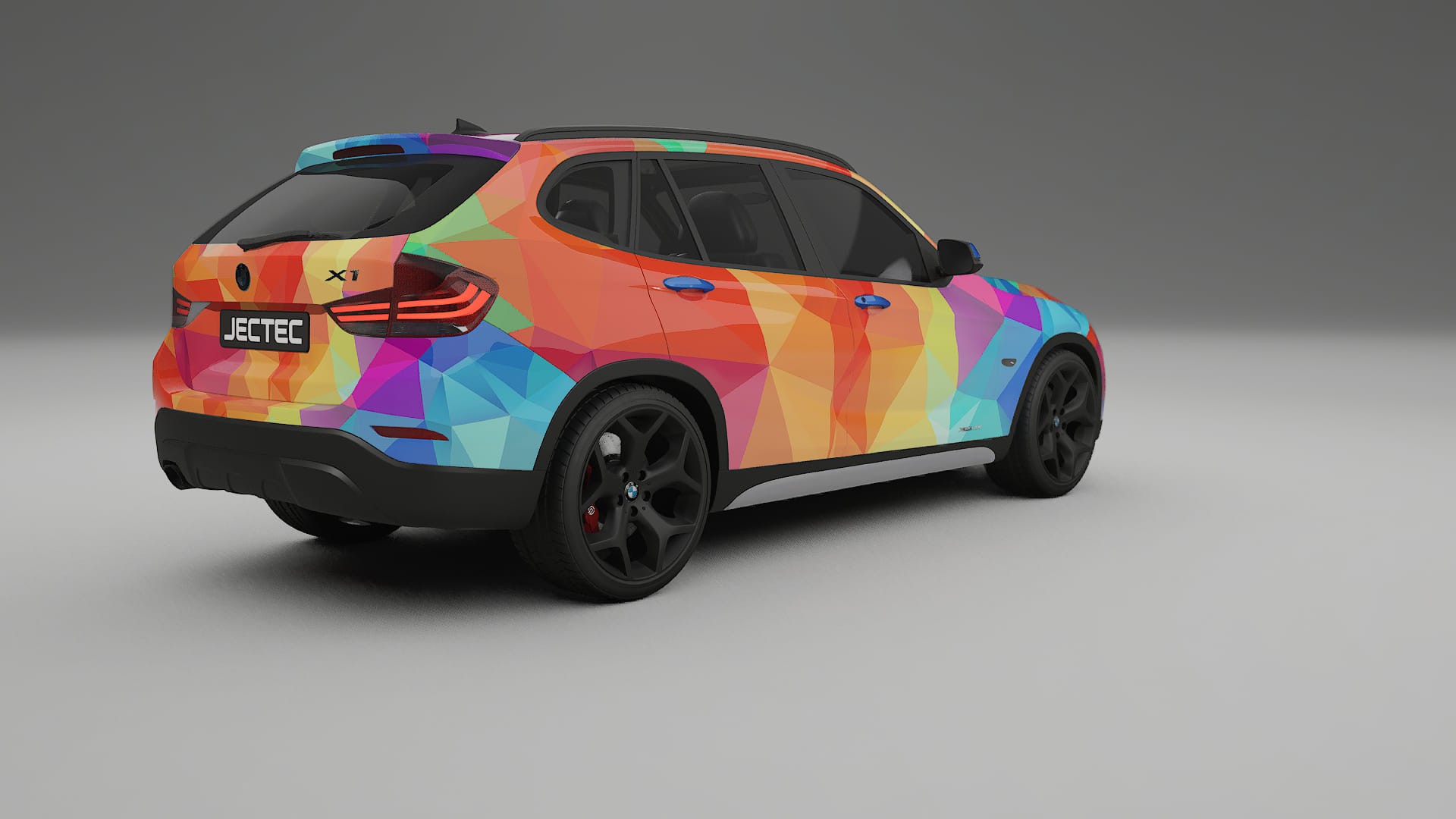 BMW X1 E84 VECTOR VIBE – Designový Wrap PPF Fólie na auto - tisknutelný polyuretan