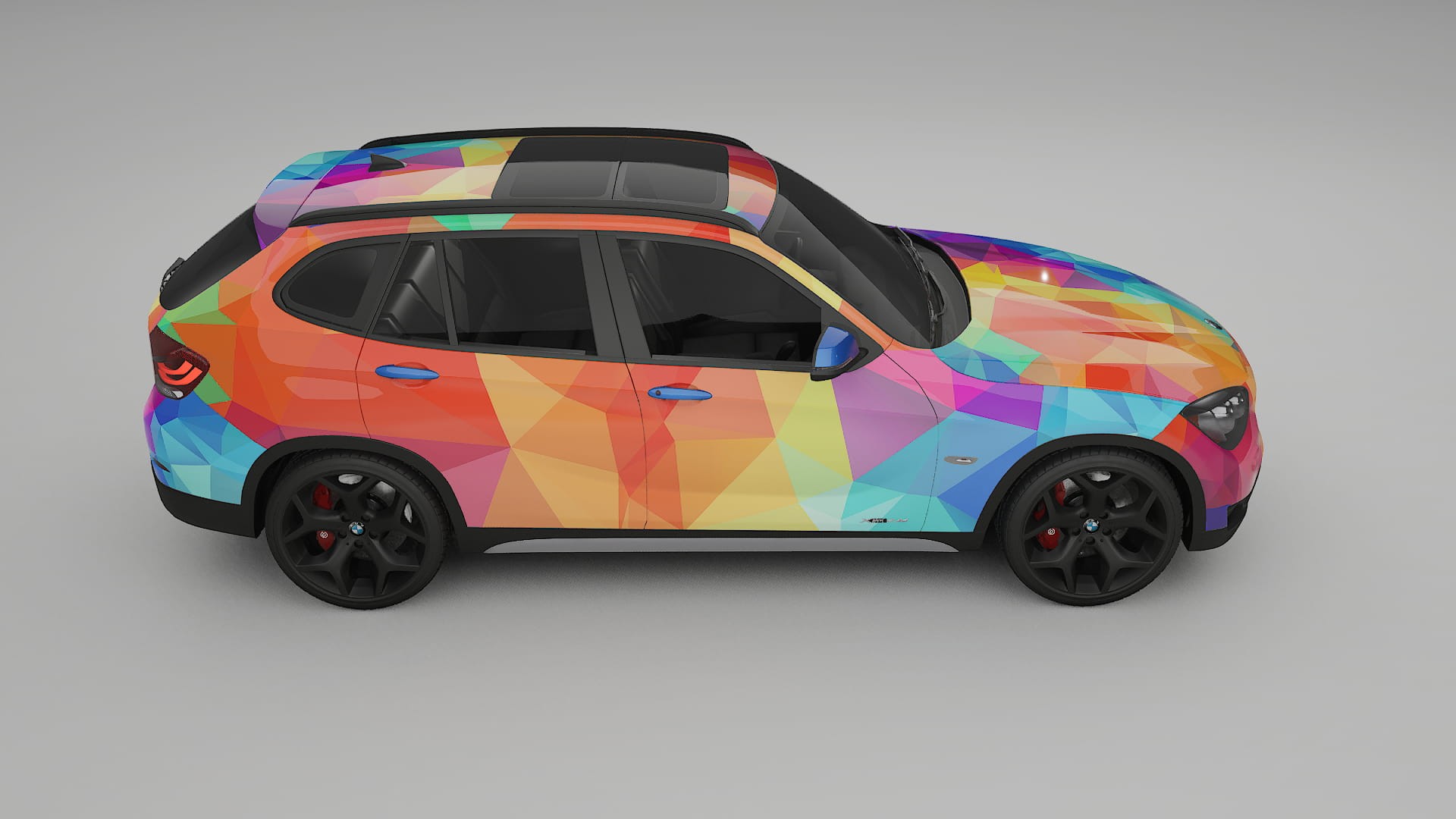 BMW X1 E84 VECTOR VIBE – Designový Wrap PPF Fólie na auto - tisknutelný polyuretan