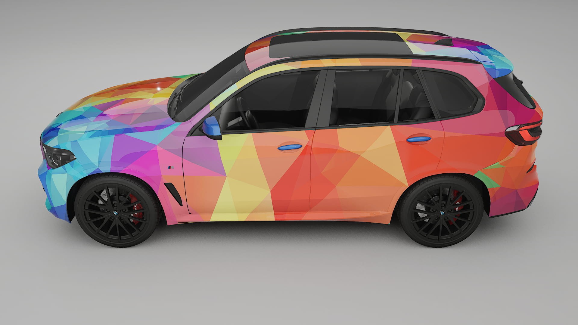BMW X5 G05 M-Sport VECTOR VIBE – Designový Wrap PPF Fólie na auto - tisknutelný polyuretan