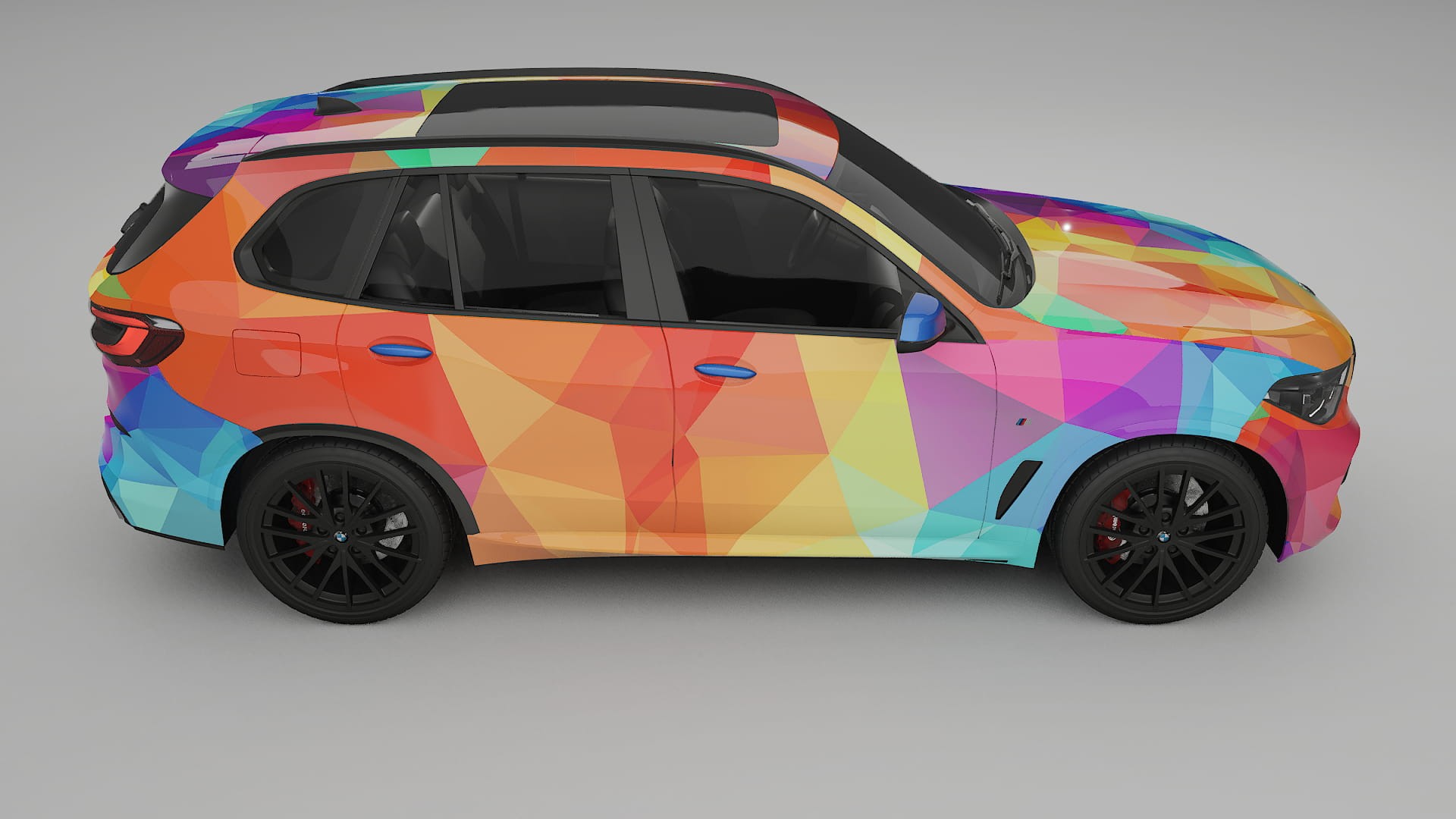 BMW X5 G05 M-Sport VECTOR VIBE – Designový Wrap PPF Fólie na auto - tisknutelný polyuretan