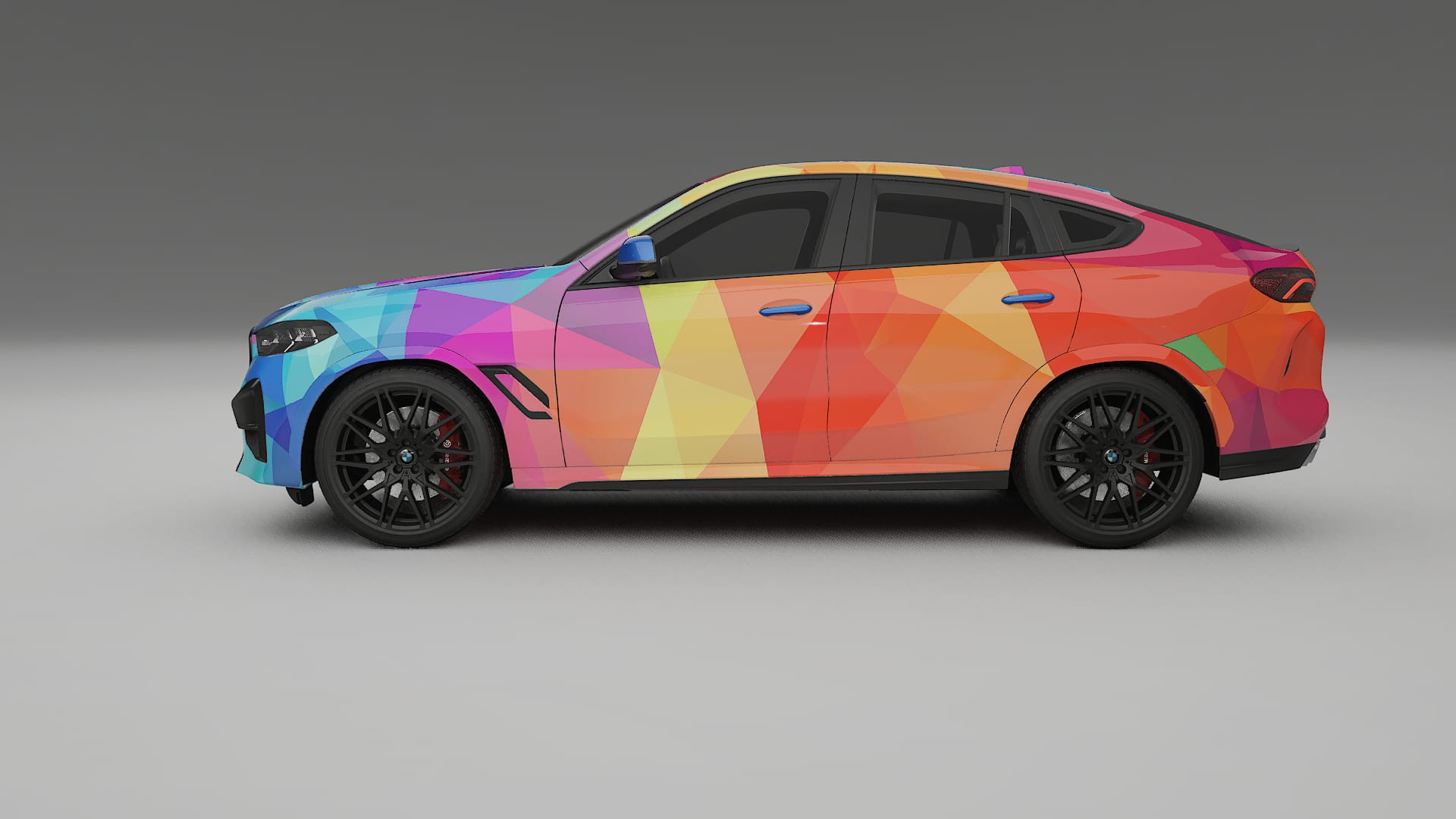 BMW X6 F96 Competition VECTOR VIBE – Designový Wrap PPF Fólie na auto - tisknutelný polyuretan
