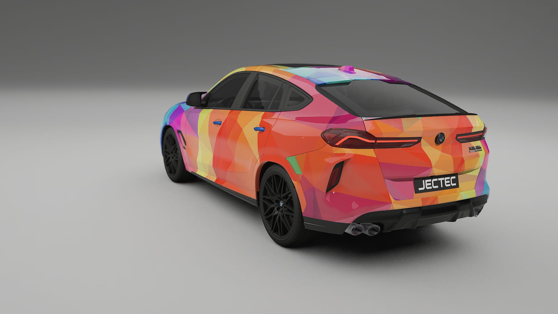 BMW X6 F96 Competition VECTOR VIBE – Designový Wrap PPF Fólie na auto - tisknutelný polyuretan