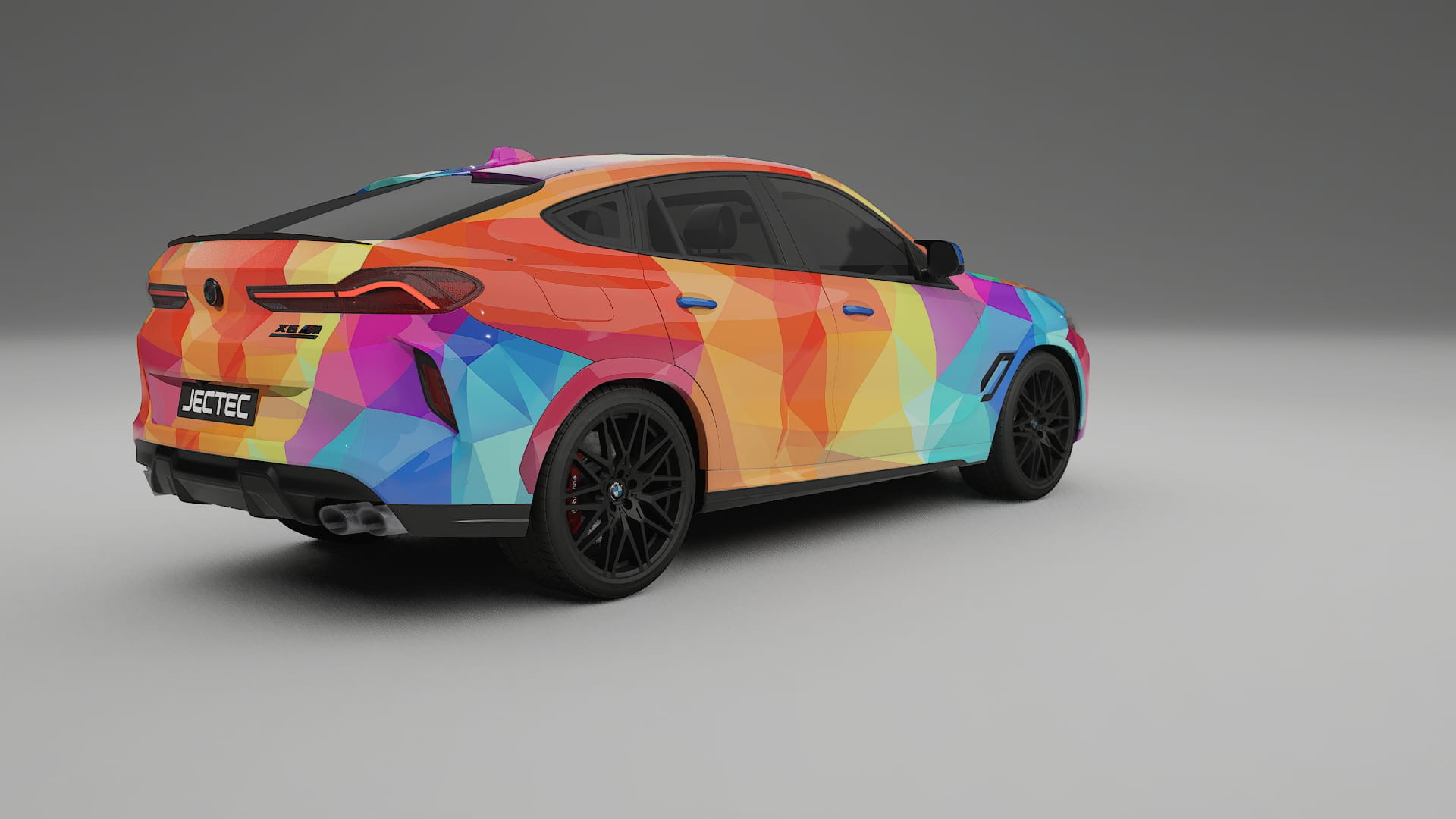 BMW X6 F96 Competition VECTOR VIBE – Designový Wrap PPF Fólie na auto - tisknutelný polyuretan