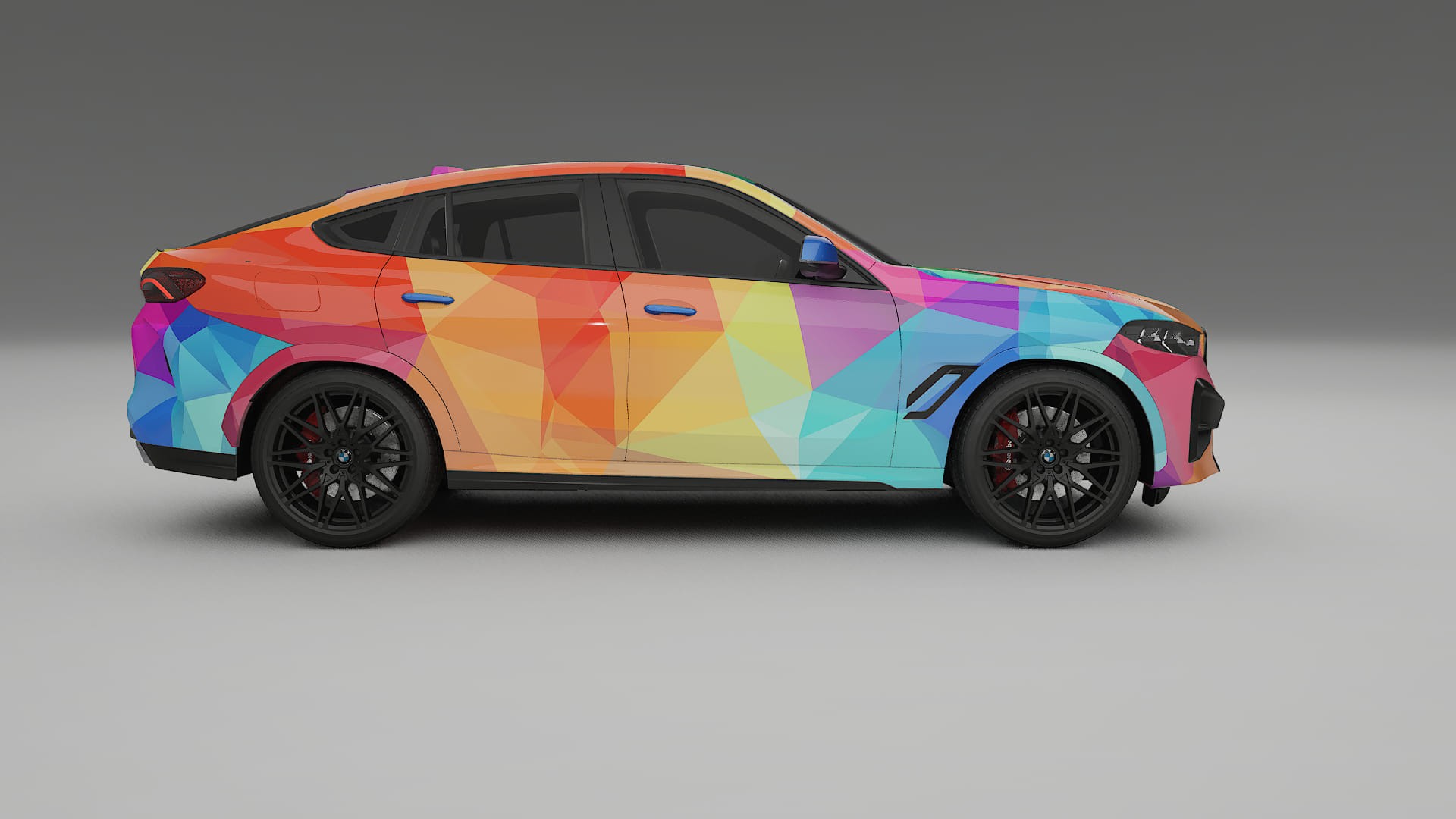 BMW X6 F96 Competition VECTOR VIBE – Designový Wrap PPF Fólie na auto - tisknutelný polyuretan