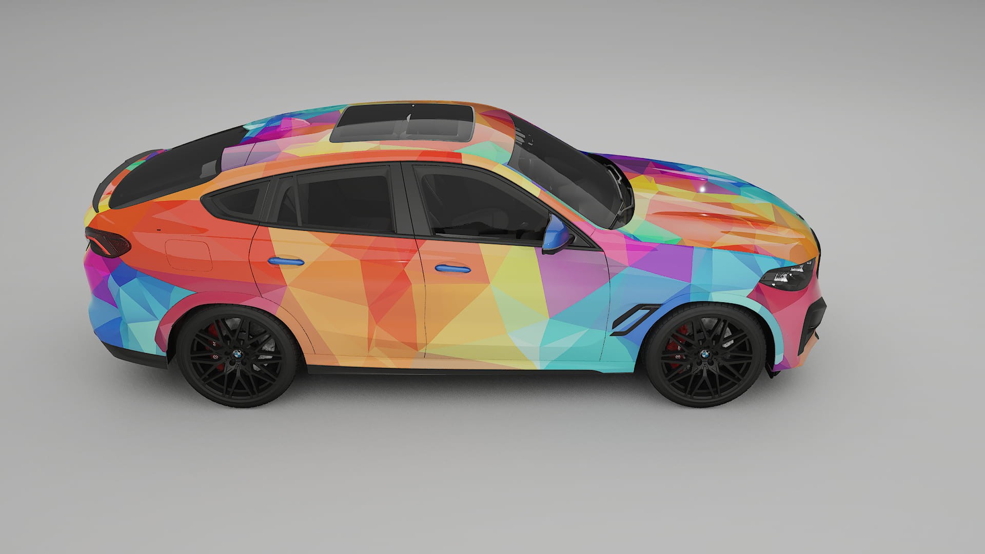 BMW X6 F96 Competition VECTOR VIBE – Designový Wrap PPF Fólie na auto - tisknutelný polyuretan